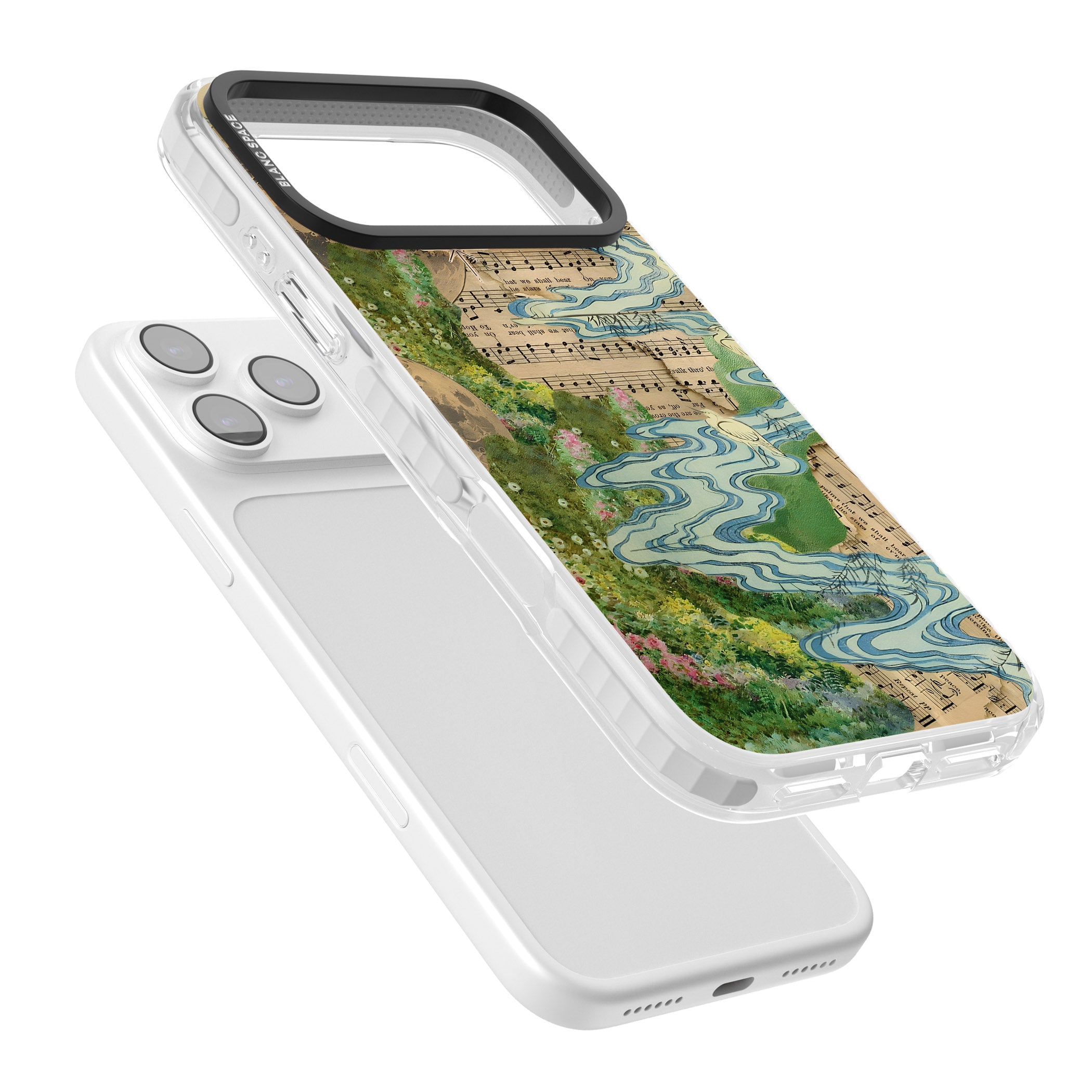 Musical River iPhone 17 Pro Max Impact Clear Phone Case Colours