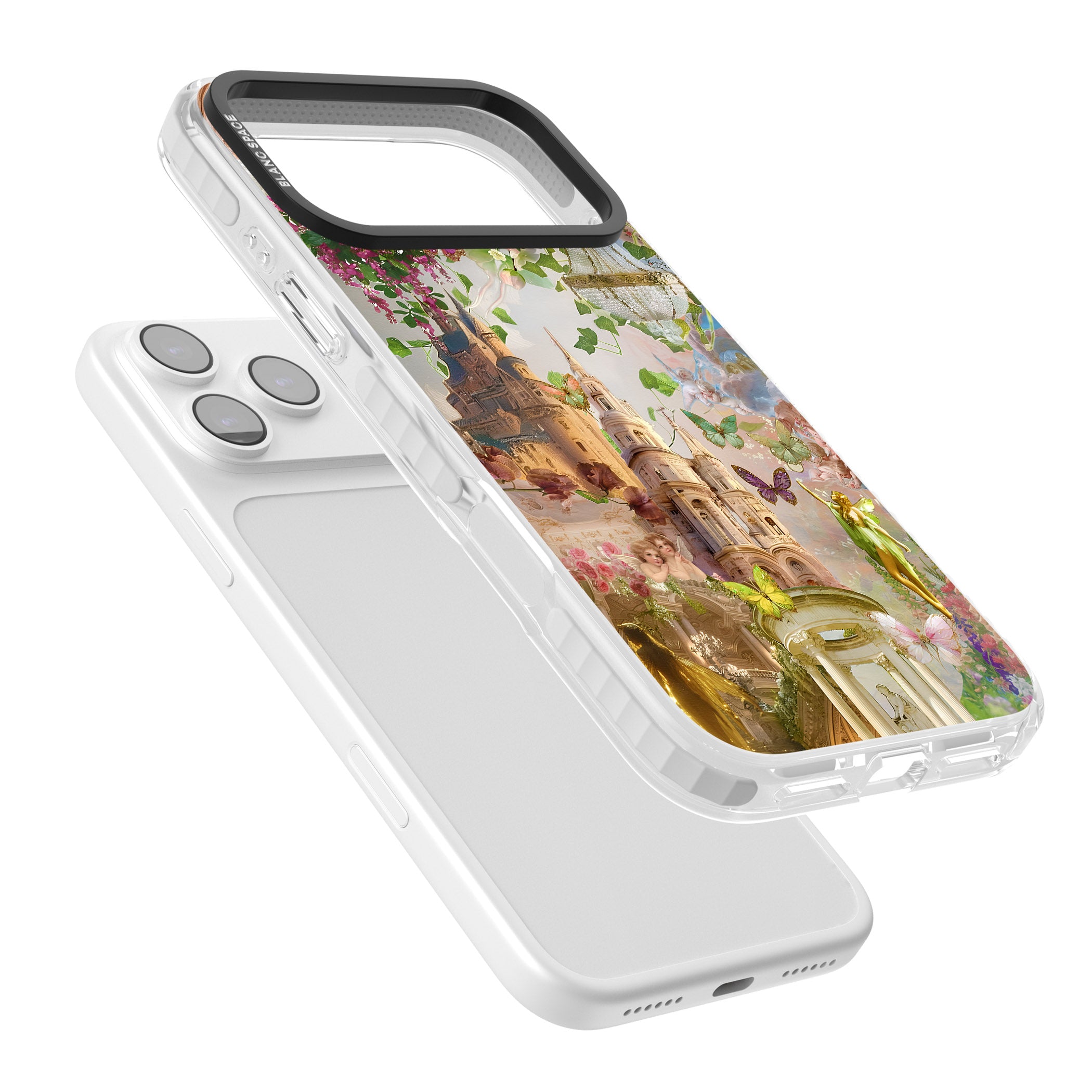 Fairies & Castles Collage iPhone 17 Pro Max Impact Clear Phone Case Colours