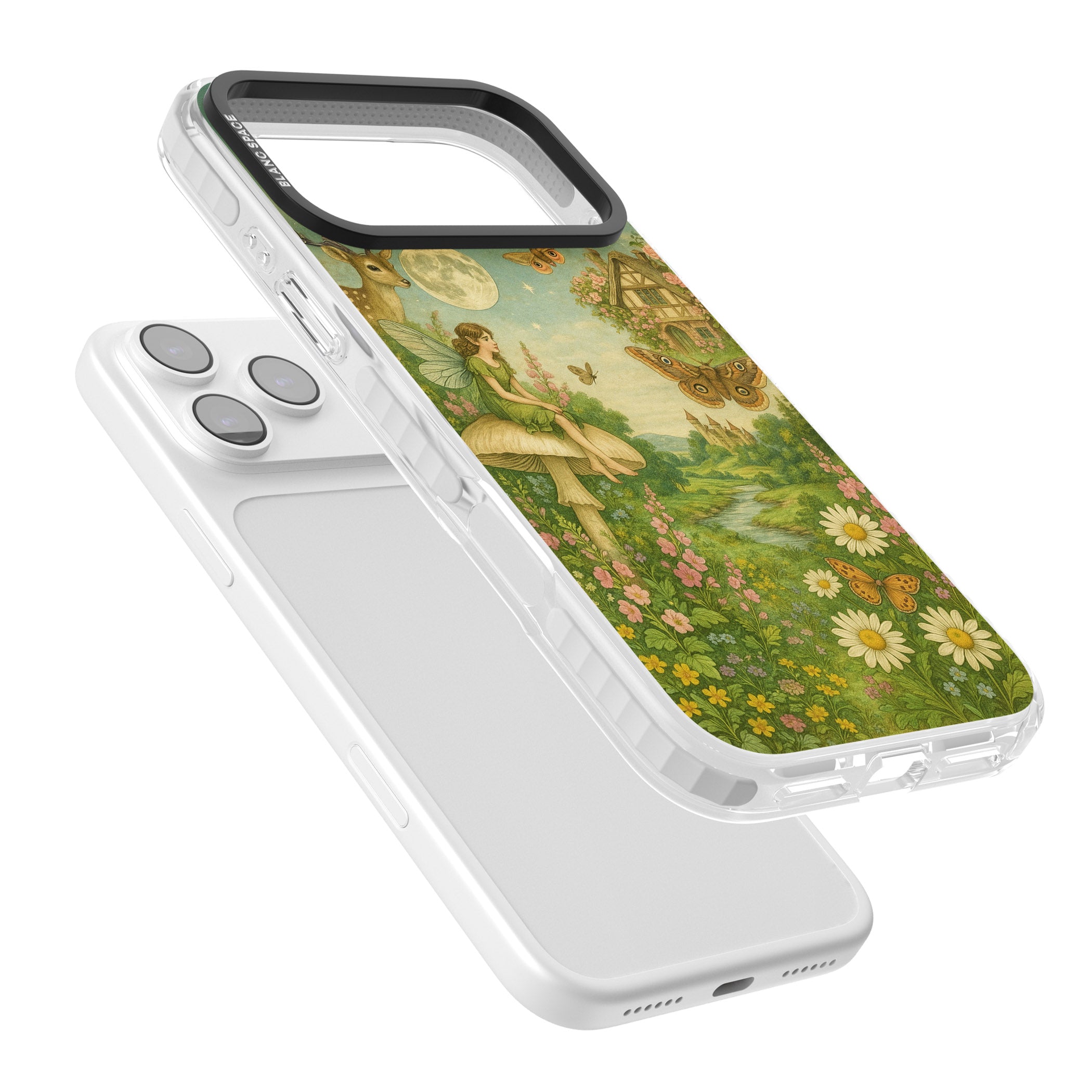 Cottage Fairy iPhone 17 Pro Max Impact Clear Phone Case Colours