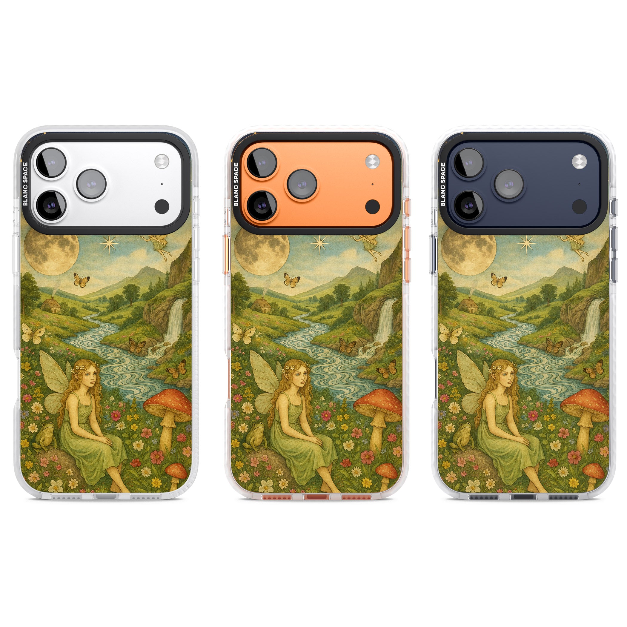 Nature Fairy iPhone 17 Pro Impact Clear Phone Case APT Impact Protection