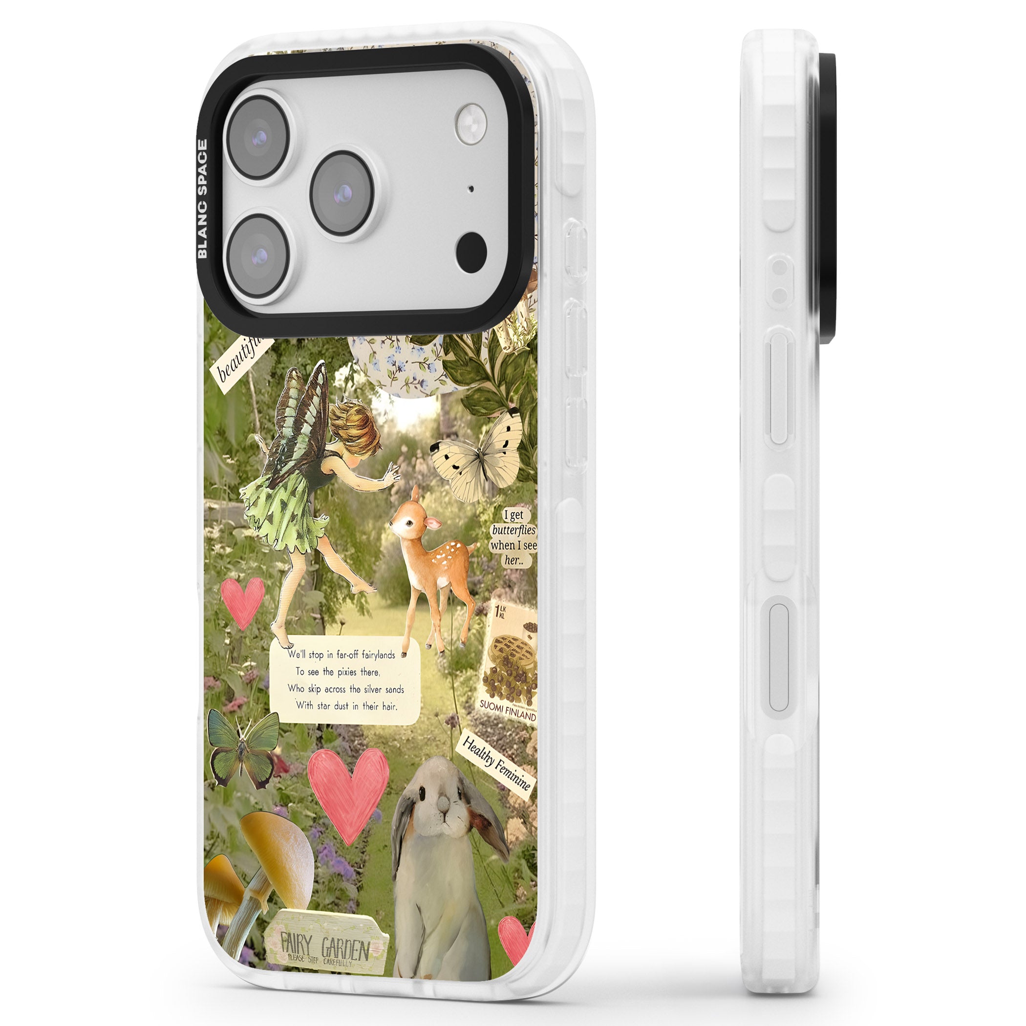 Soft Fairy iPhone 17 Pro Max Impact Clear Phone Case Side Profile