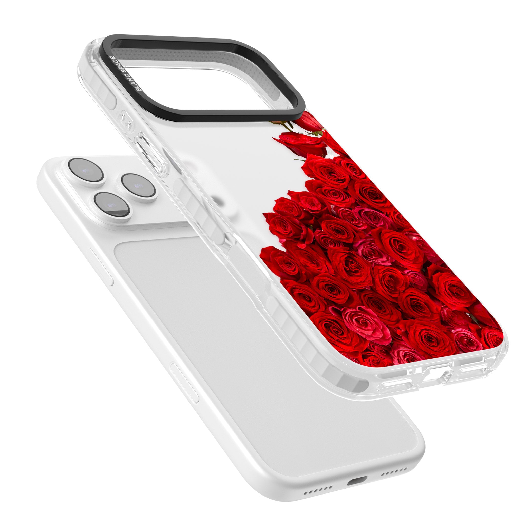 Floral Roses iPhone 17 Pro Max Impact Clear Phone Case Colours