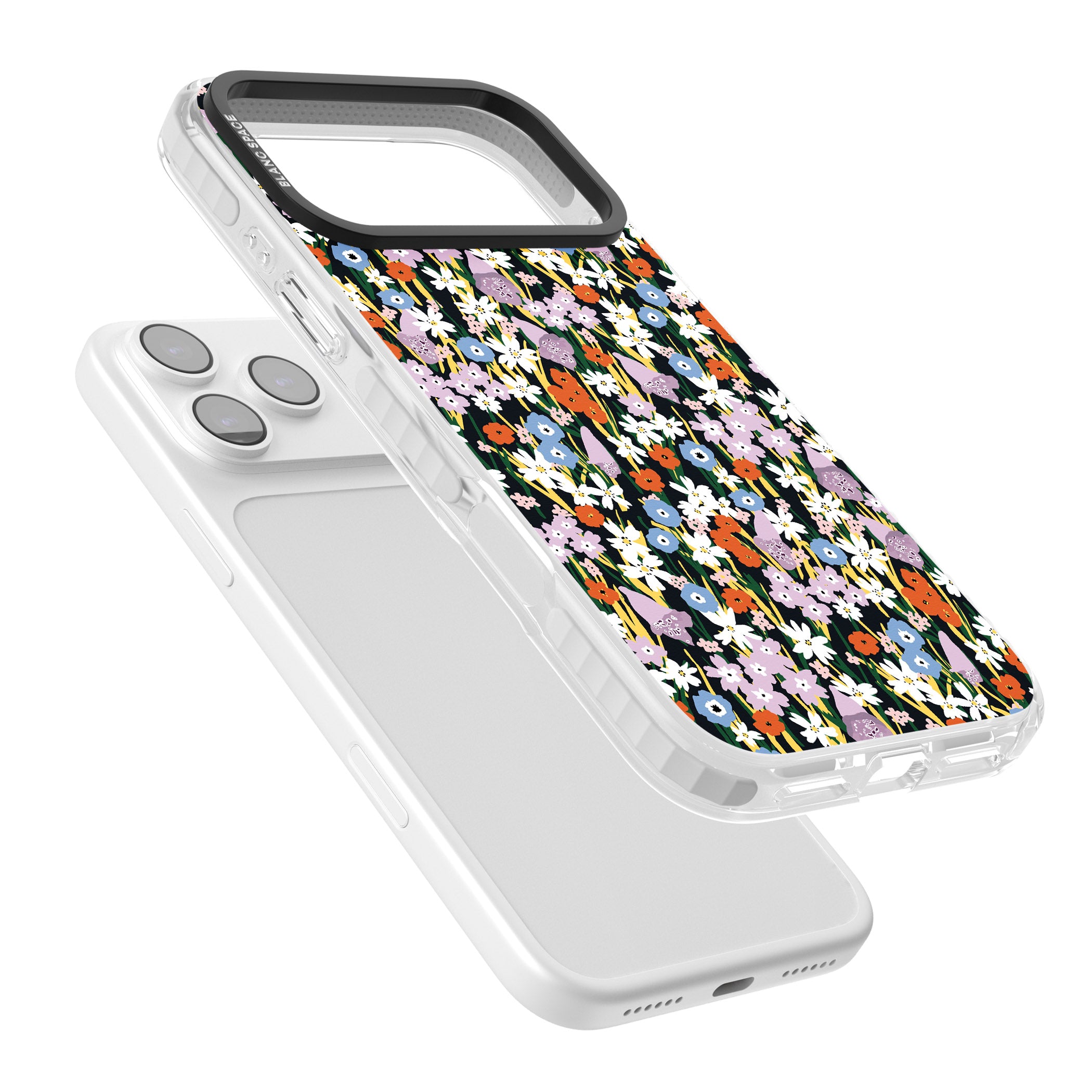 Energetic Floral Mix iPhone 17 Pro Max Impact Clear Phone Case Colours
