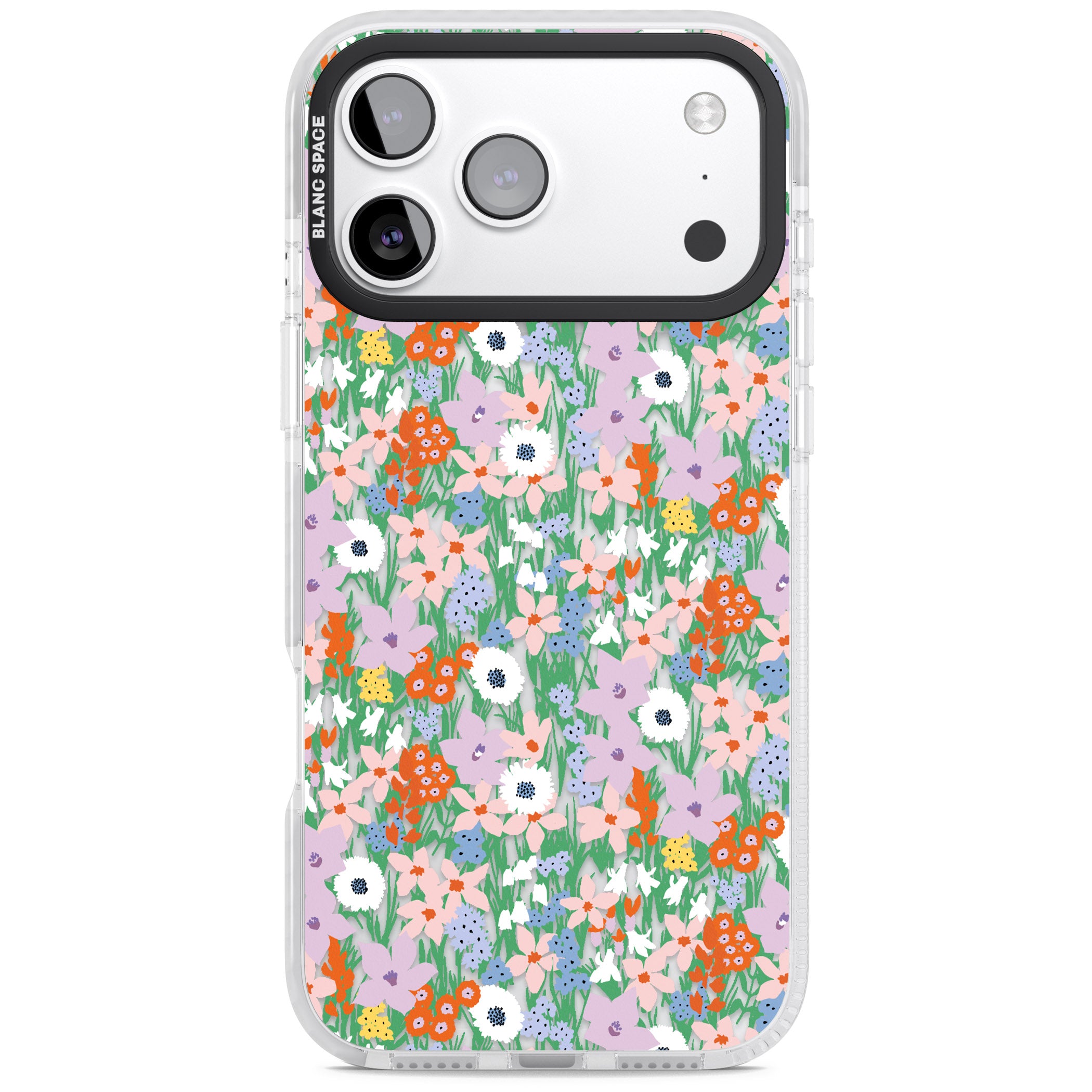 Floral Bloom Jazzy iPhone 17 Pro Max Impact Clear Phone Case
