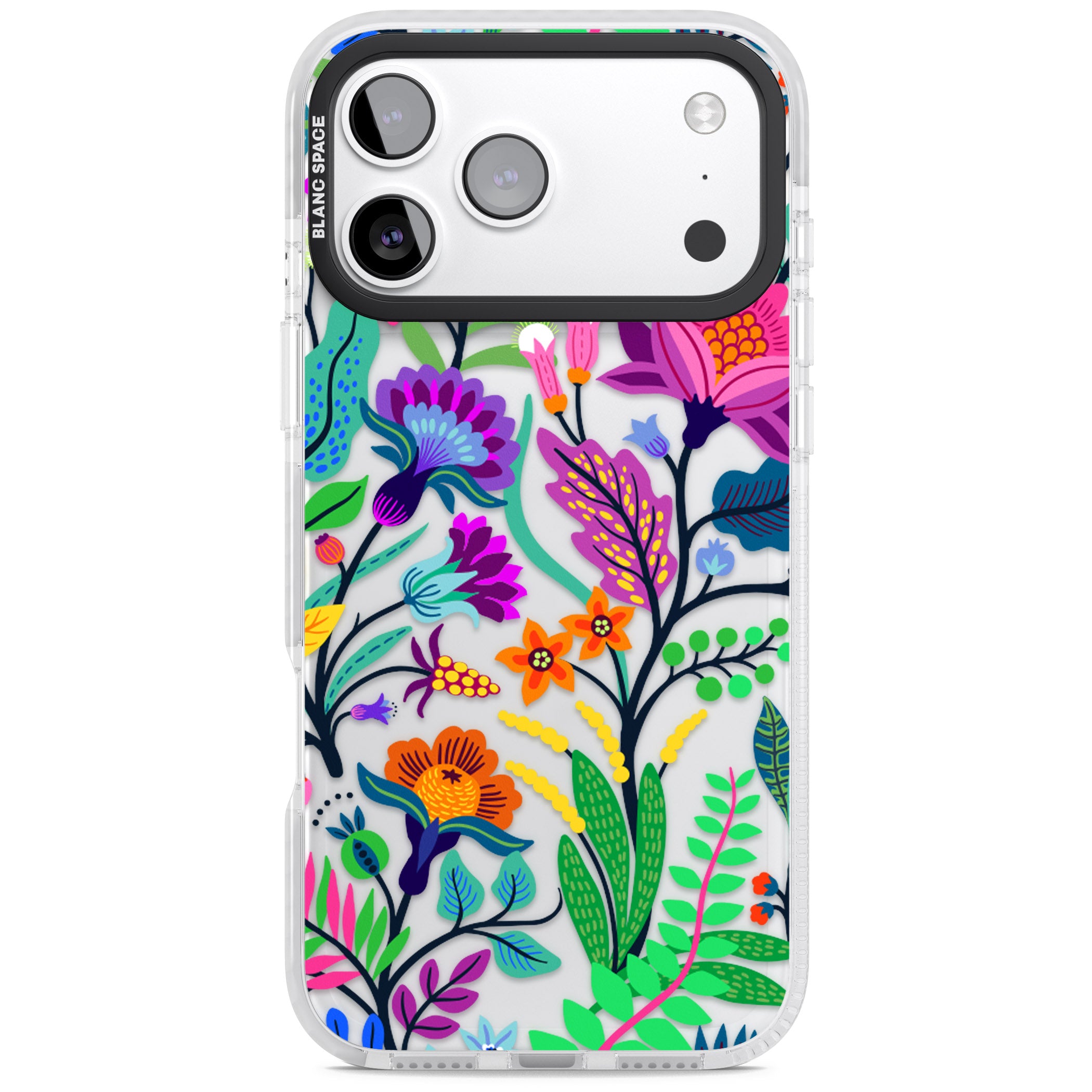 Floral Vibe iPhone 17 Pro Max Impact Clear Phone Case