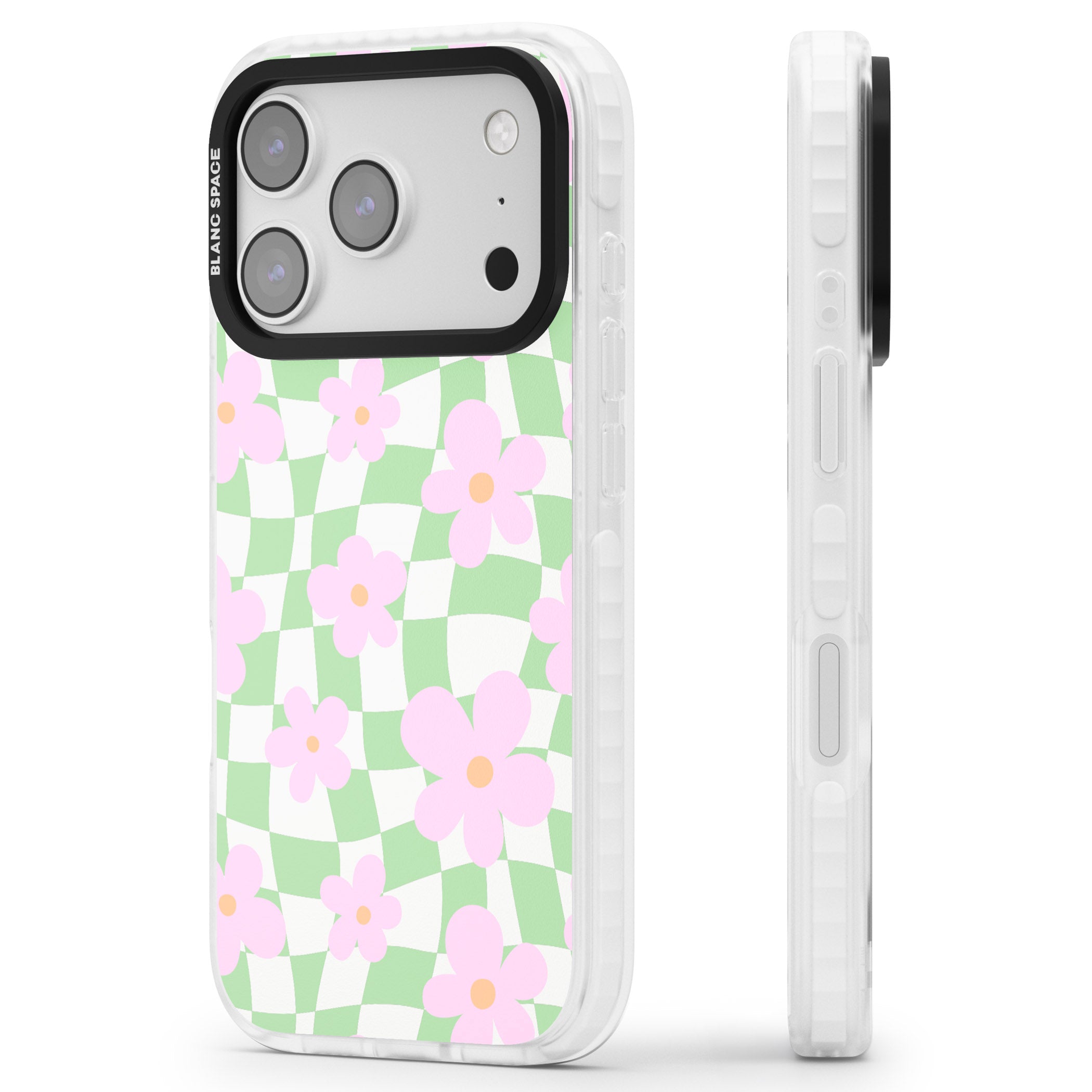Spring Picnic iPhone 17 Pro Max Impact Clear Phone Case Side Profile