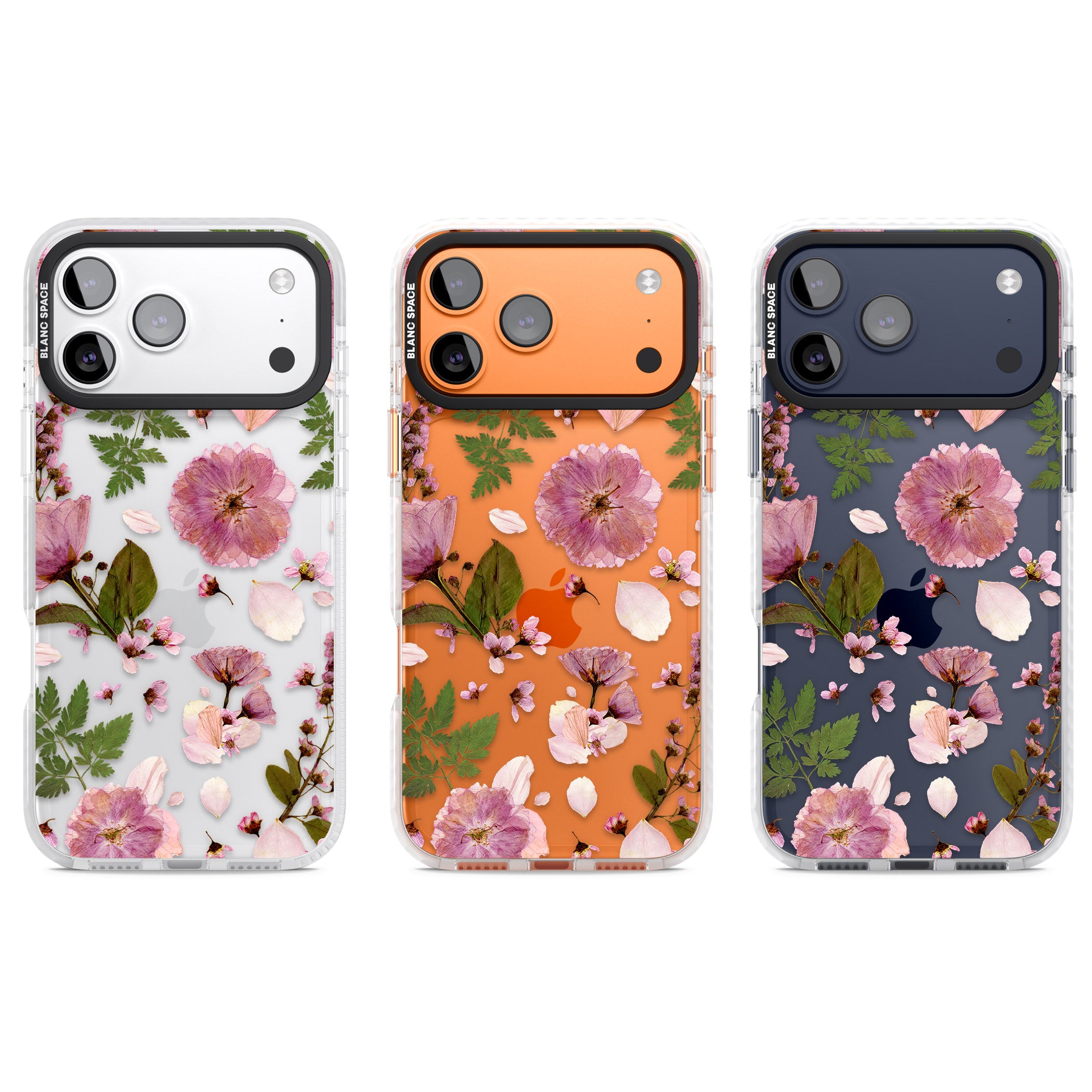 Blossom Bouquet iPhone 17 Pro Impact Clear Phone Case APT Impact Protection