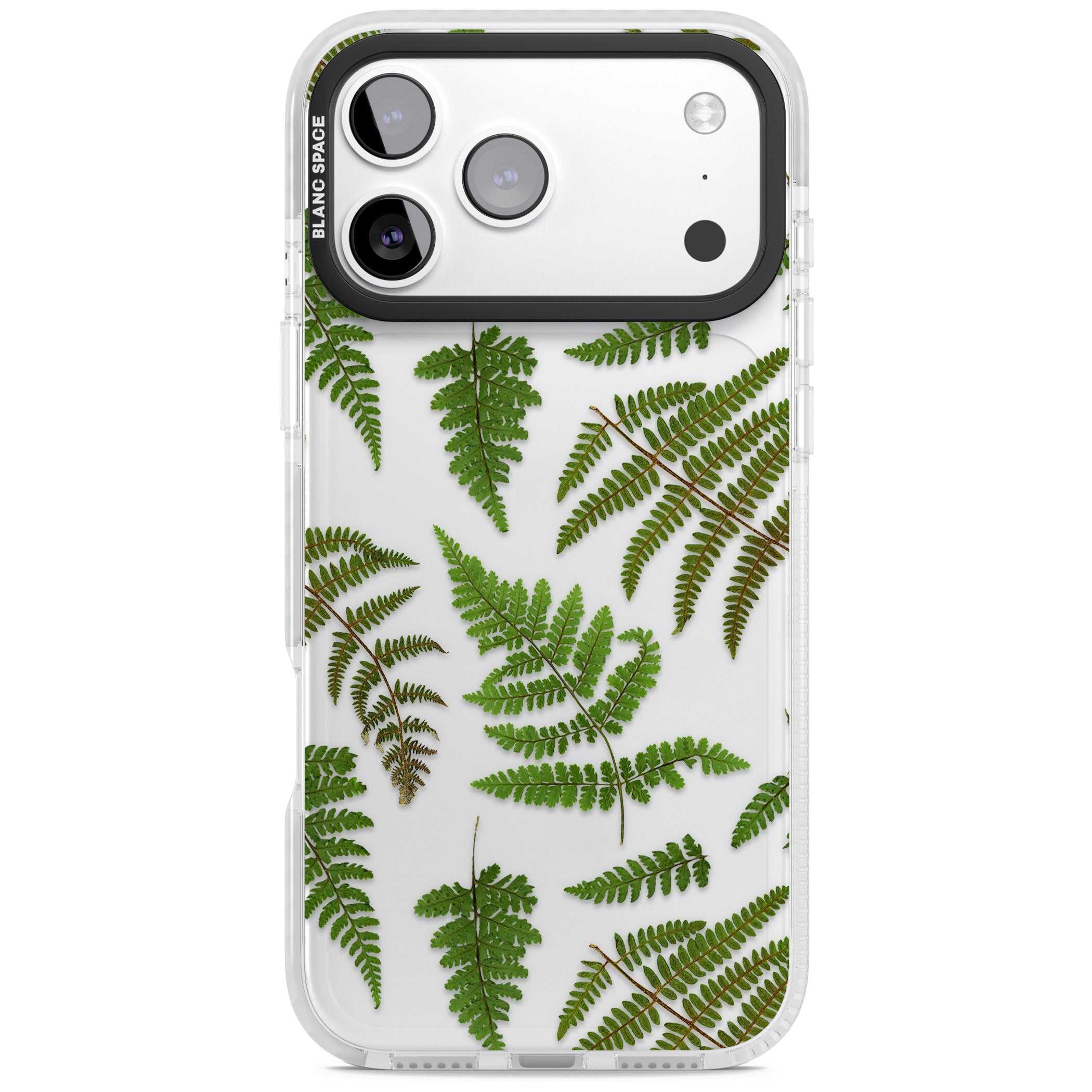 Leafy Ferns iPhone 17 Pro Max Impact Clear Phone Case
