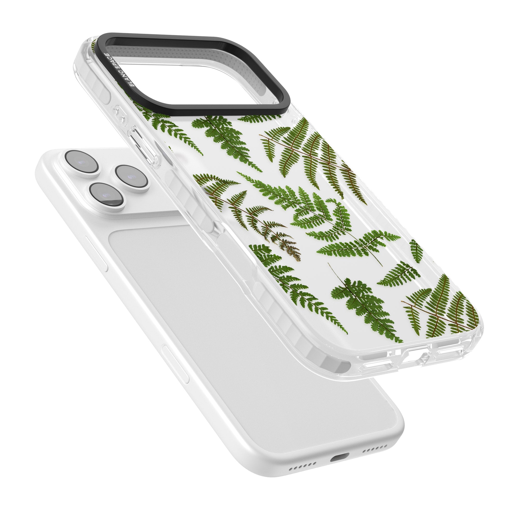 Leafy Ferns iPhone 17 Pro Max Impact Clear Phone Case Colours