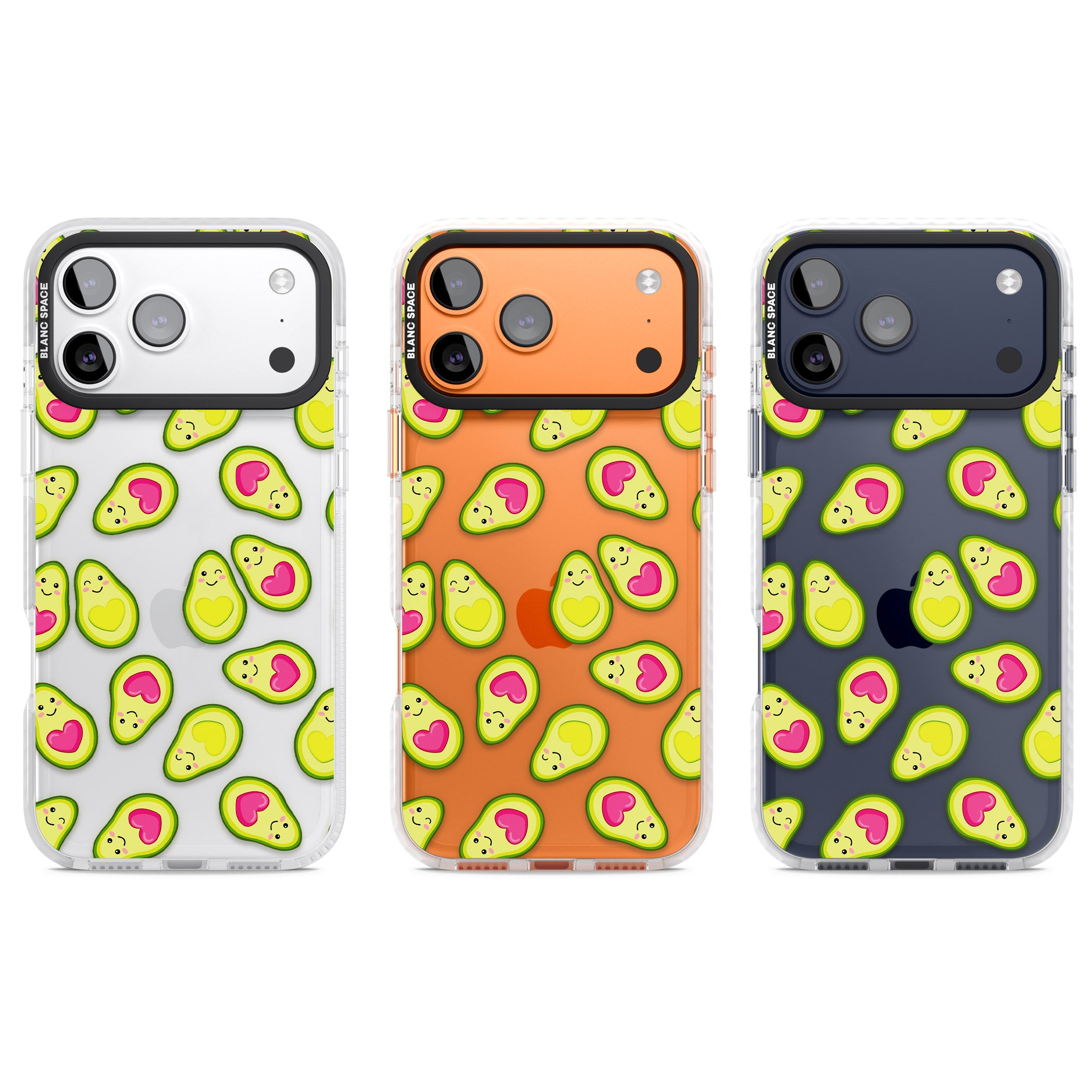 Avocado Love iPhone 17 Pro Impact Clear Phone Case APT Impact Protection