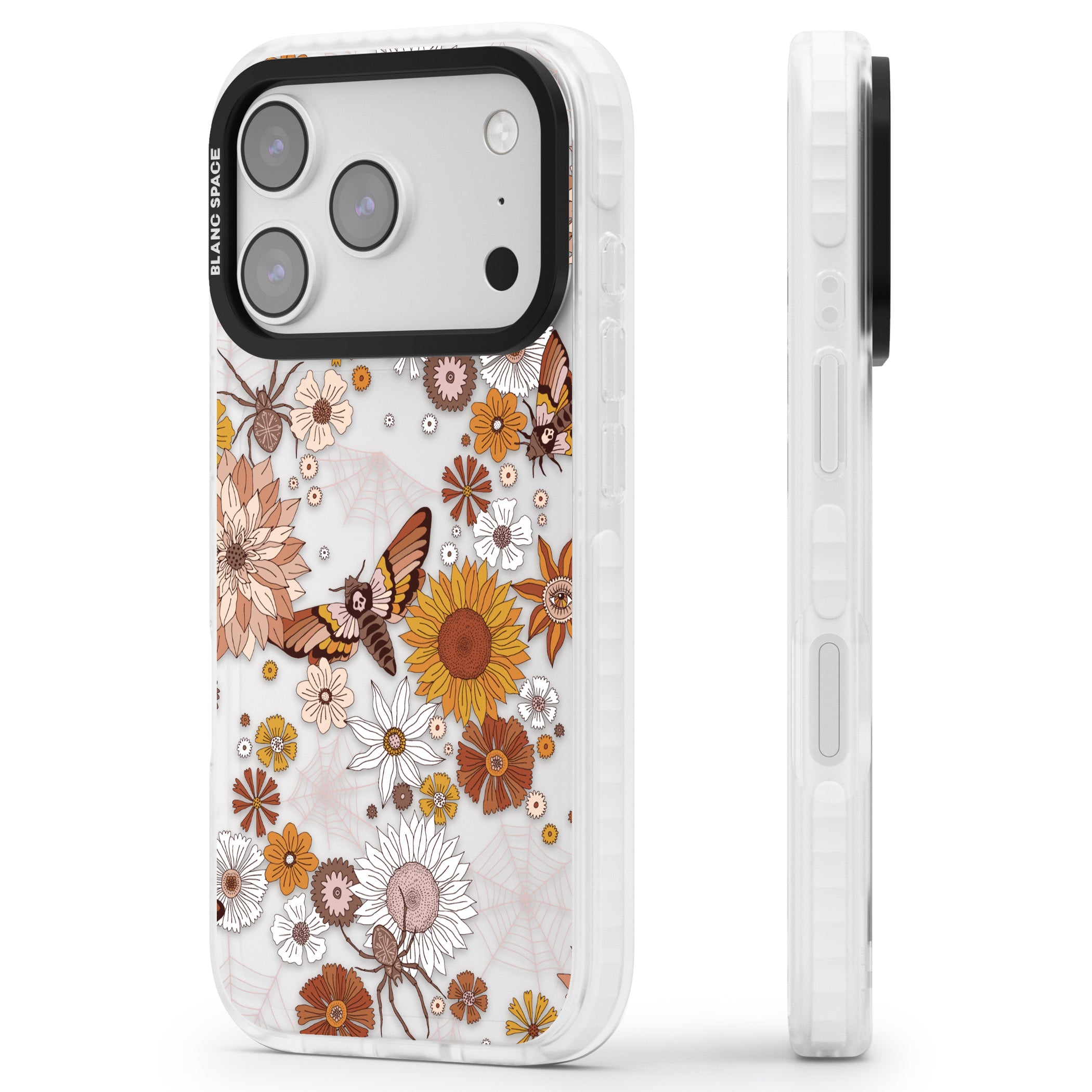 Halloween Wildlife iPhone 17 Pro Max Impact Clear Phone Case Side Profile