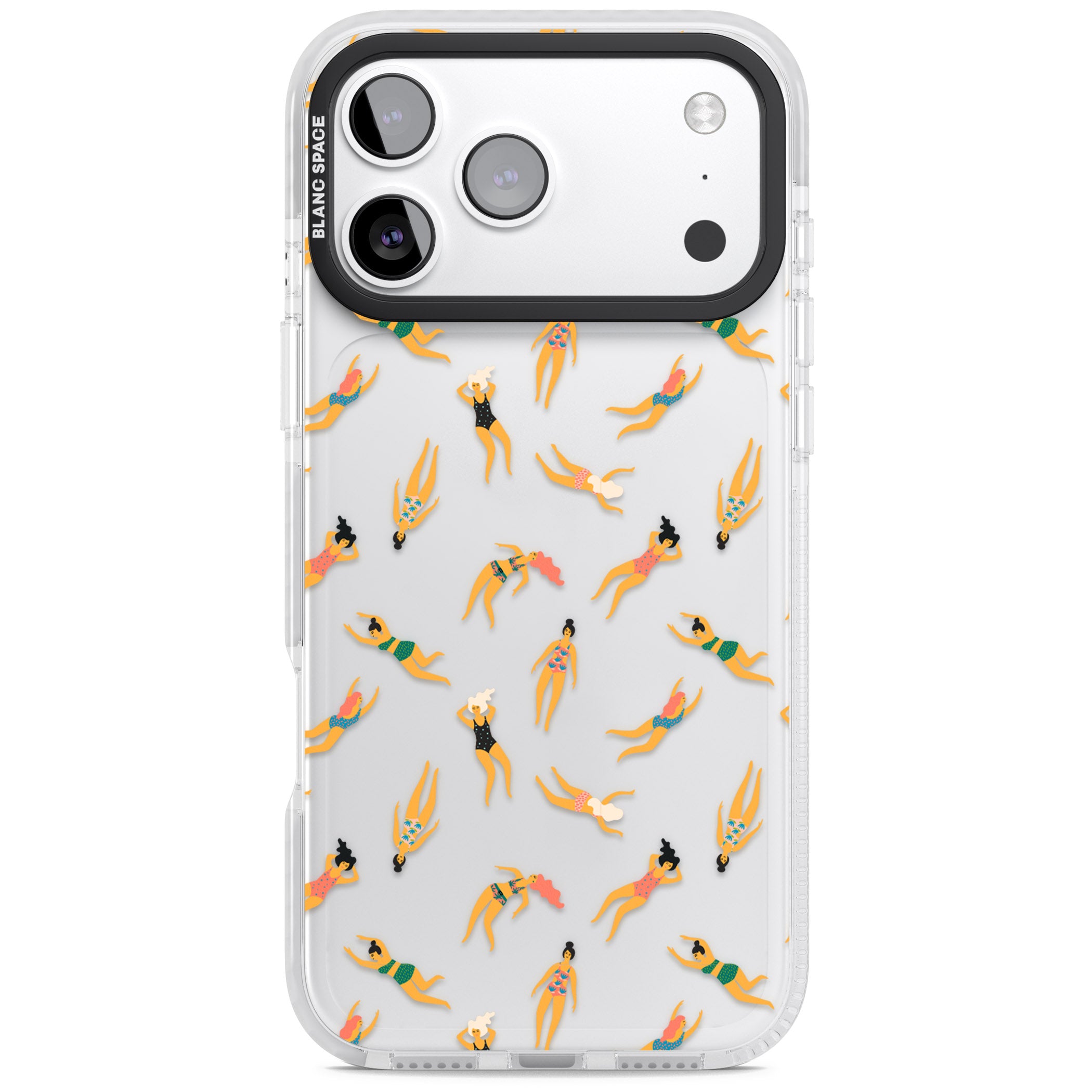 Poolside Pattern iPhone 17 Pro Max Impact Clear Phone Case