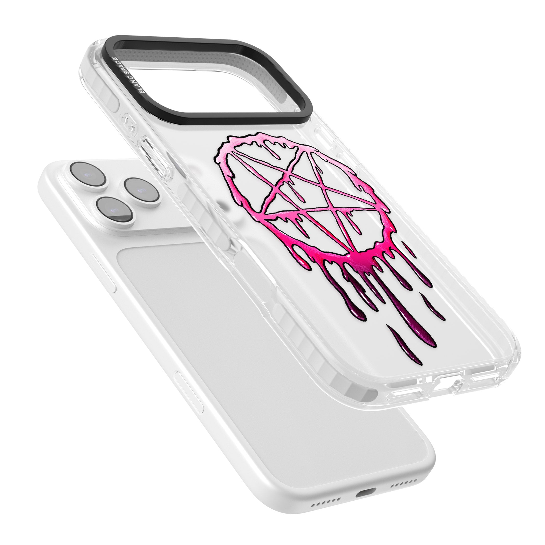 Pentagram Of Blood iPhone 17 Pro Max Impact Clear Phone Case Colours