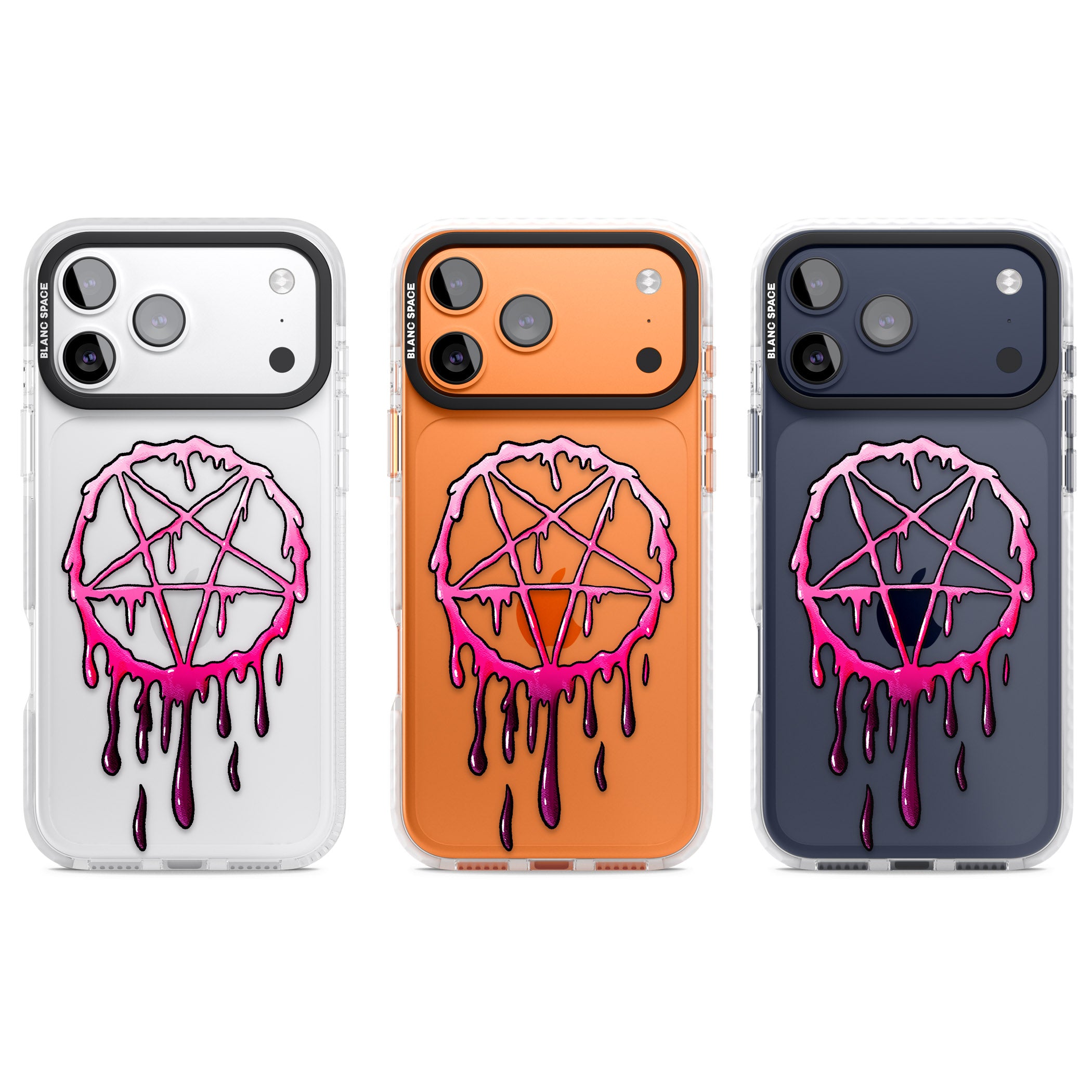 Pentagram Of Blood iPhone 17 Pro Impact Clear Phone Case APT Impact Protection