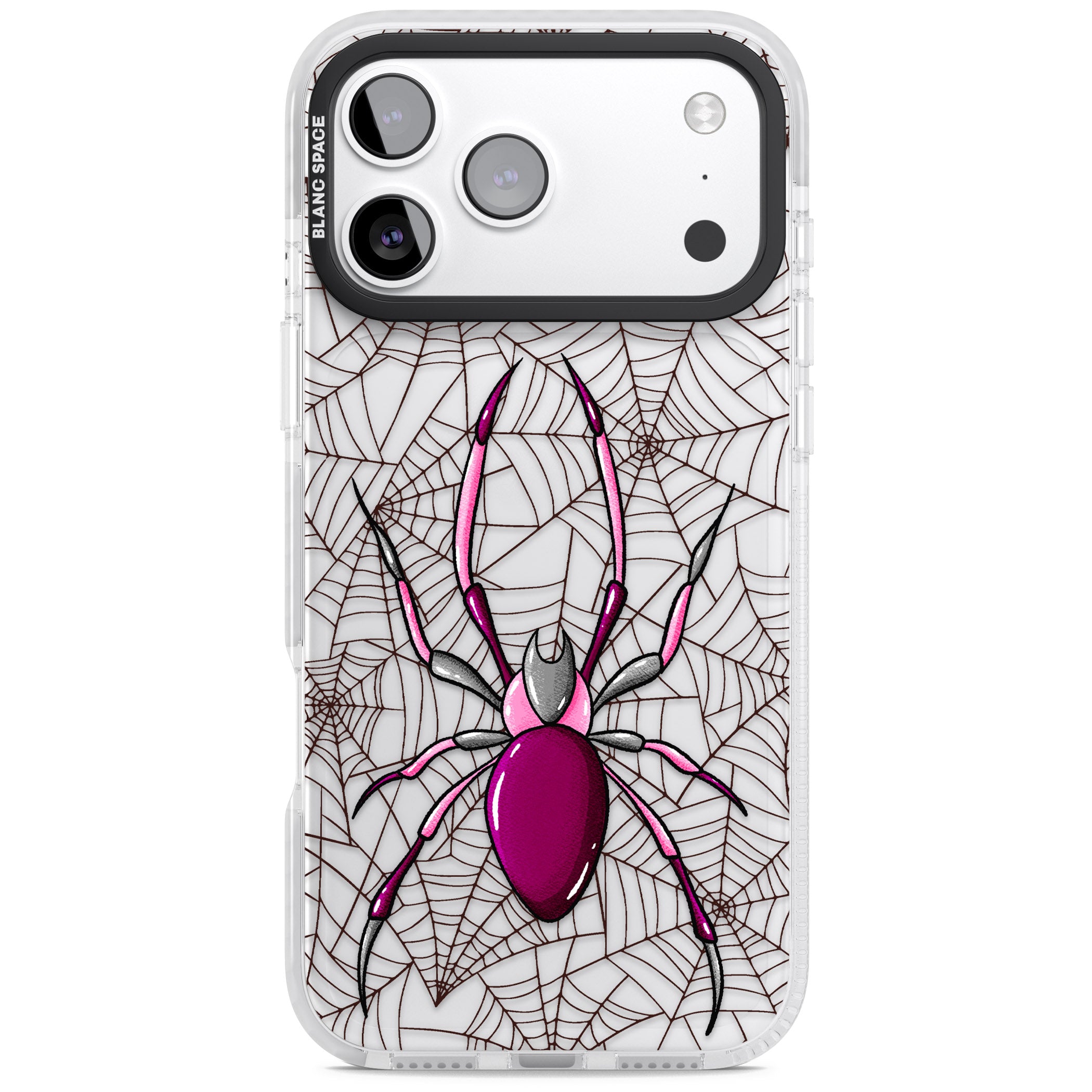 Arachnophobia iPhone 17 Pro Max Impact Clear Phone Case