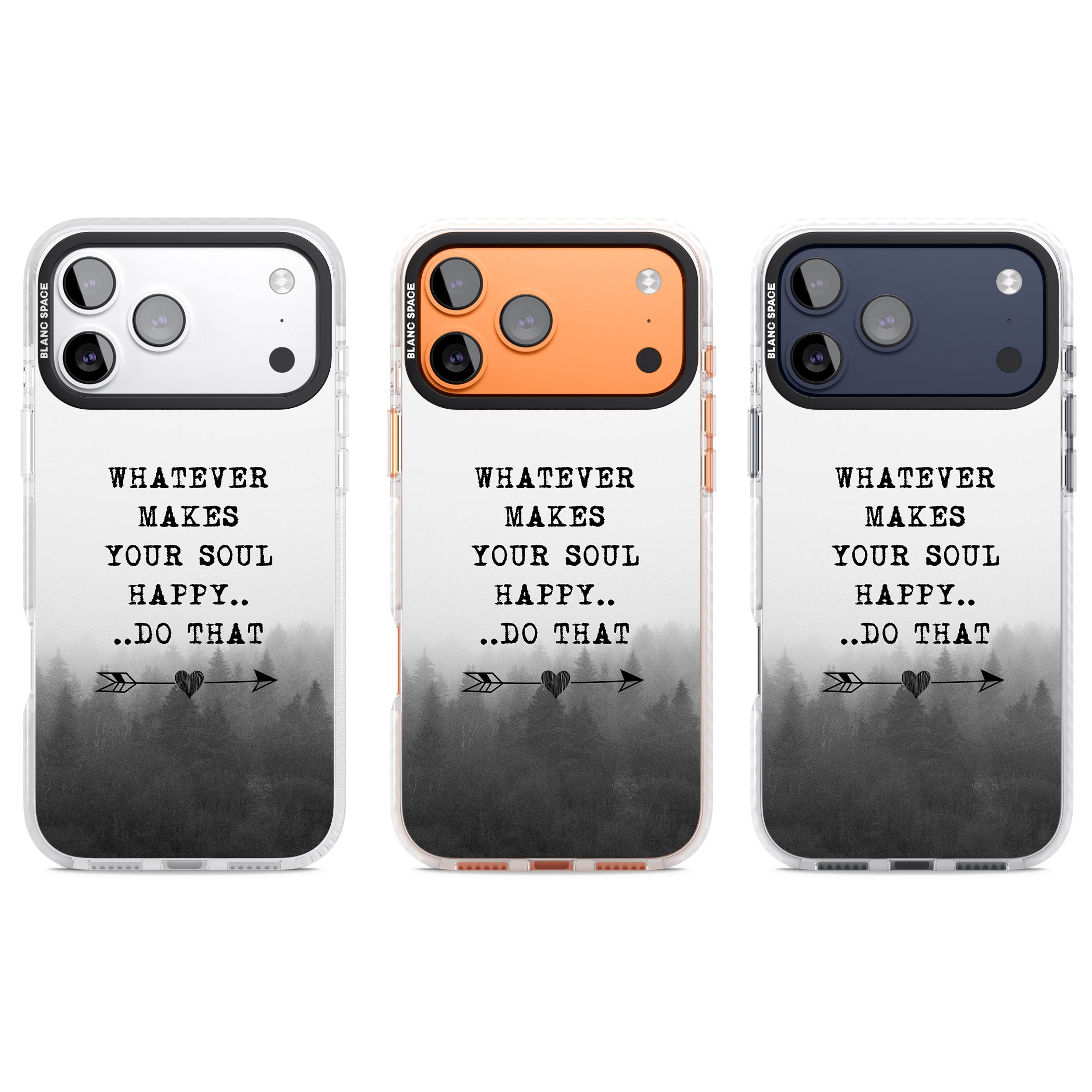 Whatever Makes Your Soul Quote iPhone 17 Pro Impact Clear Phone Case APT Impact Protection