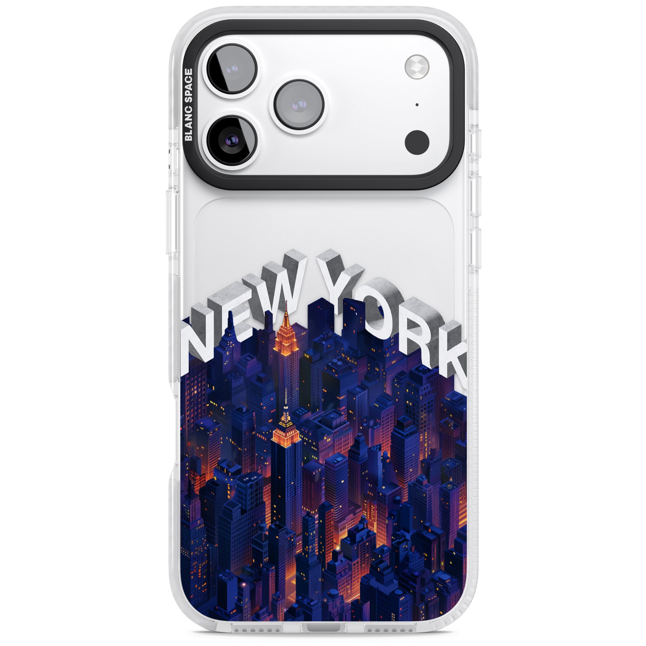 New York City iPhone 17 Pro Max Impact Clear Phone Case
