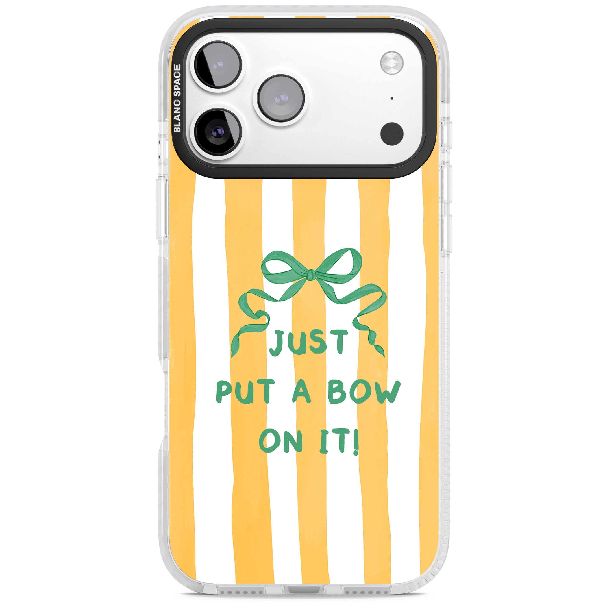 Just Put a Bow On It iPhone 17 Pro Max Impact Clear Phone Case