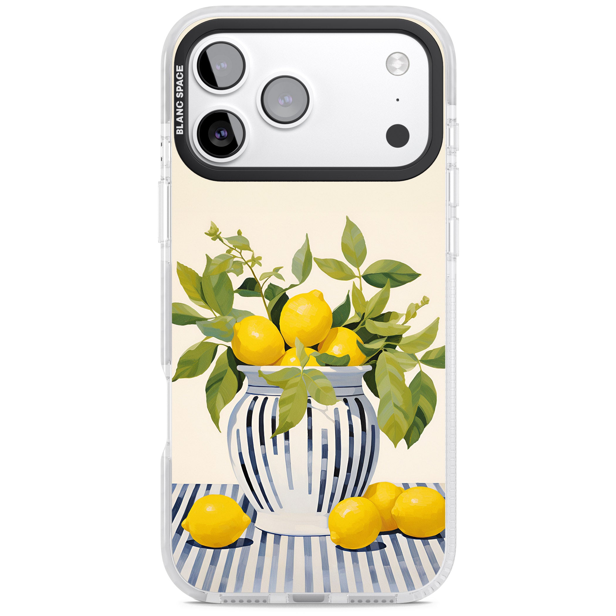 Lemon Plant Vase iPhone 17 Pro Max Impact Clear Phone Case