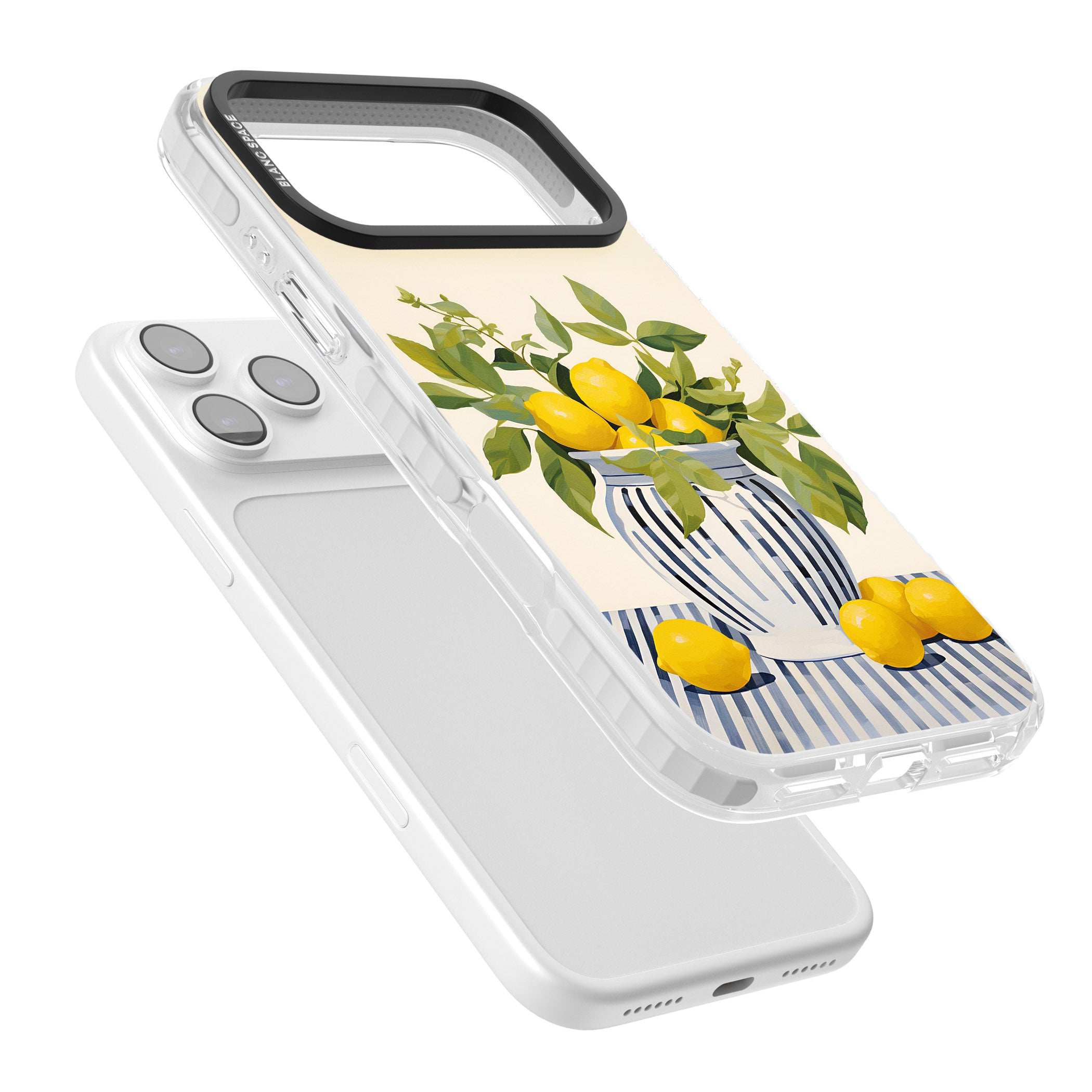 Lemon Plant Vase iPhone 17 Pro Max Impact Clear Phone Case Colours
