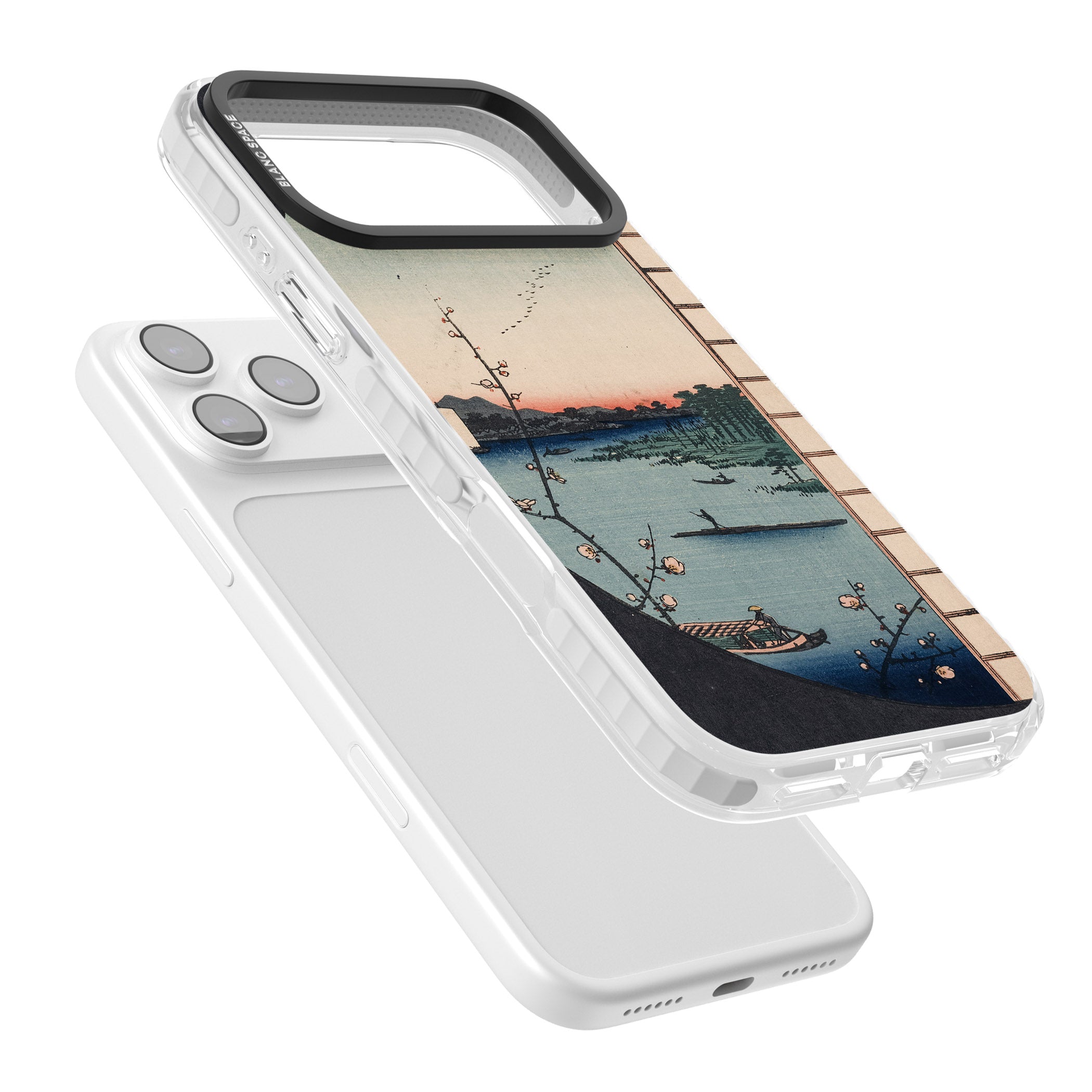 Vintage Japanese Illustrations Lake At Sunset iPhone 17 Pro Max Impact Clear Phone Case Colours