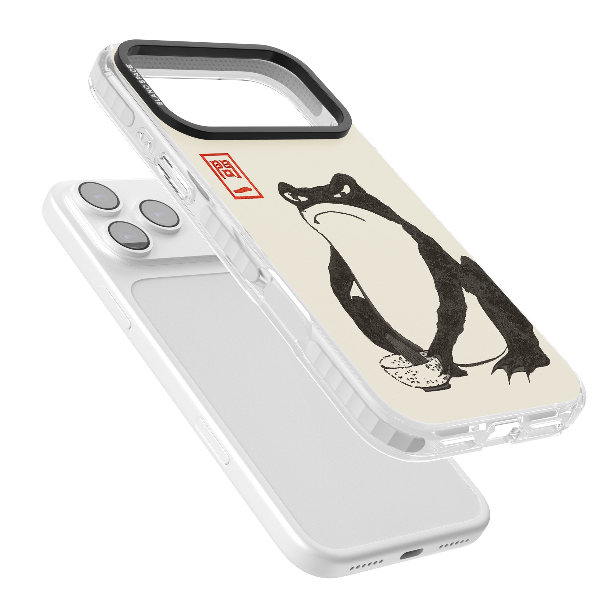 Matsumoto Hoji Grumpy Toad iPhone 17 Pro Max Impact Clear Phone Case Colours