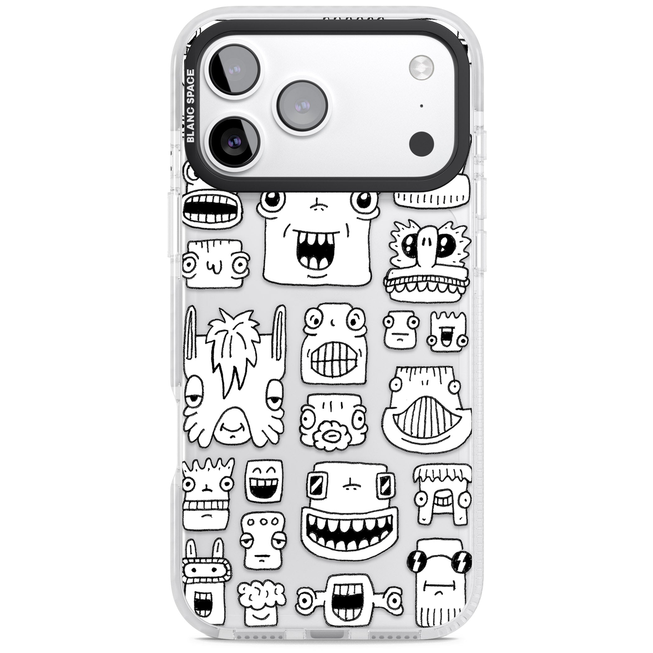 Burst Heads iPhone 17 Pro Max Impact Clear Phone Case