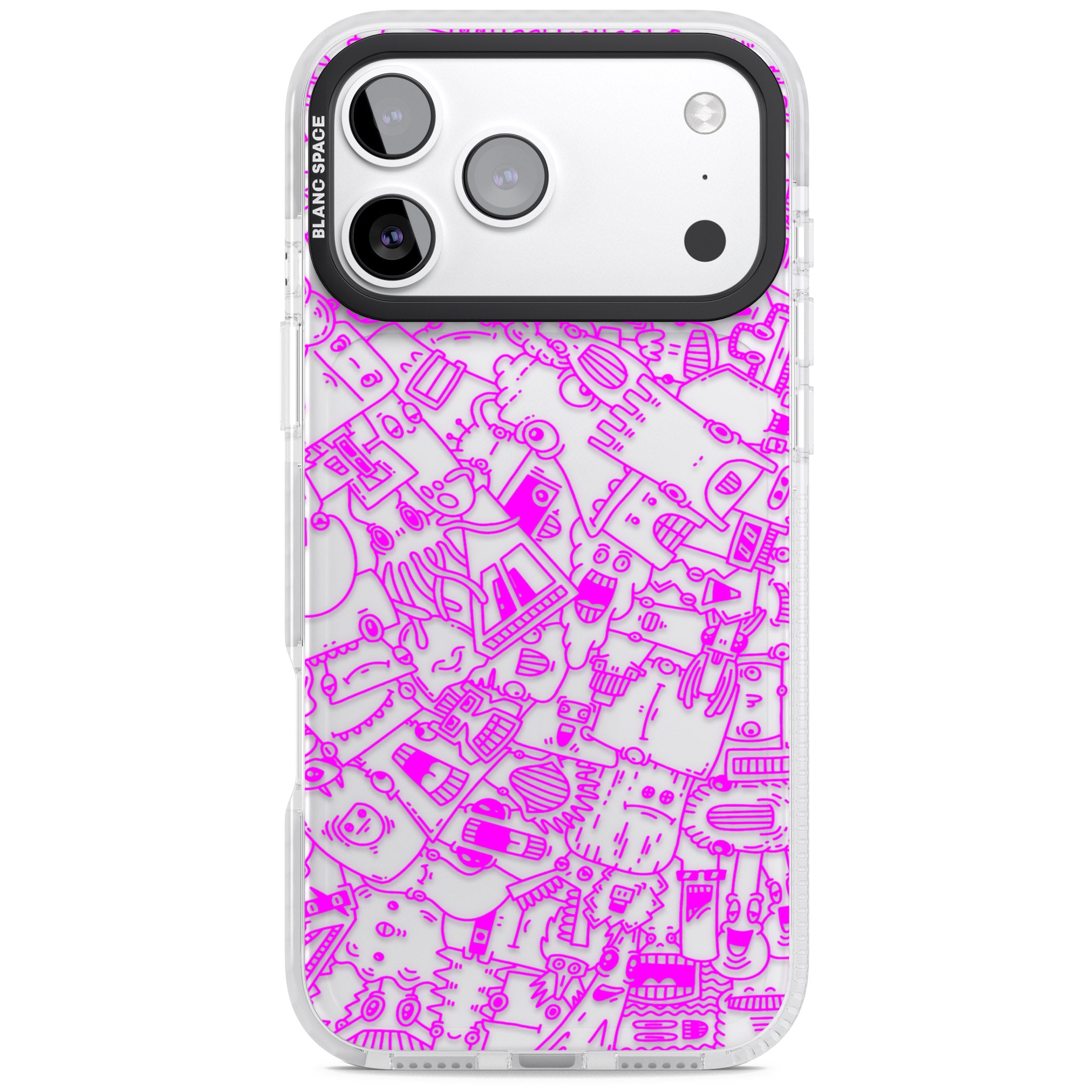 Pink Pals iPhone 17 Pro Max Impact Clear Phone Case