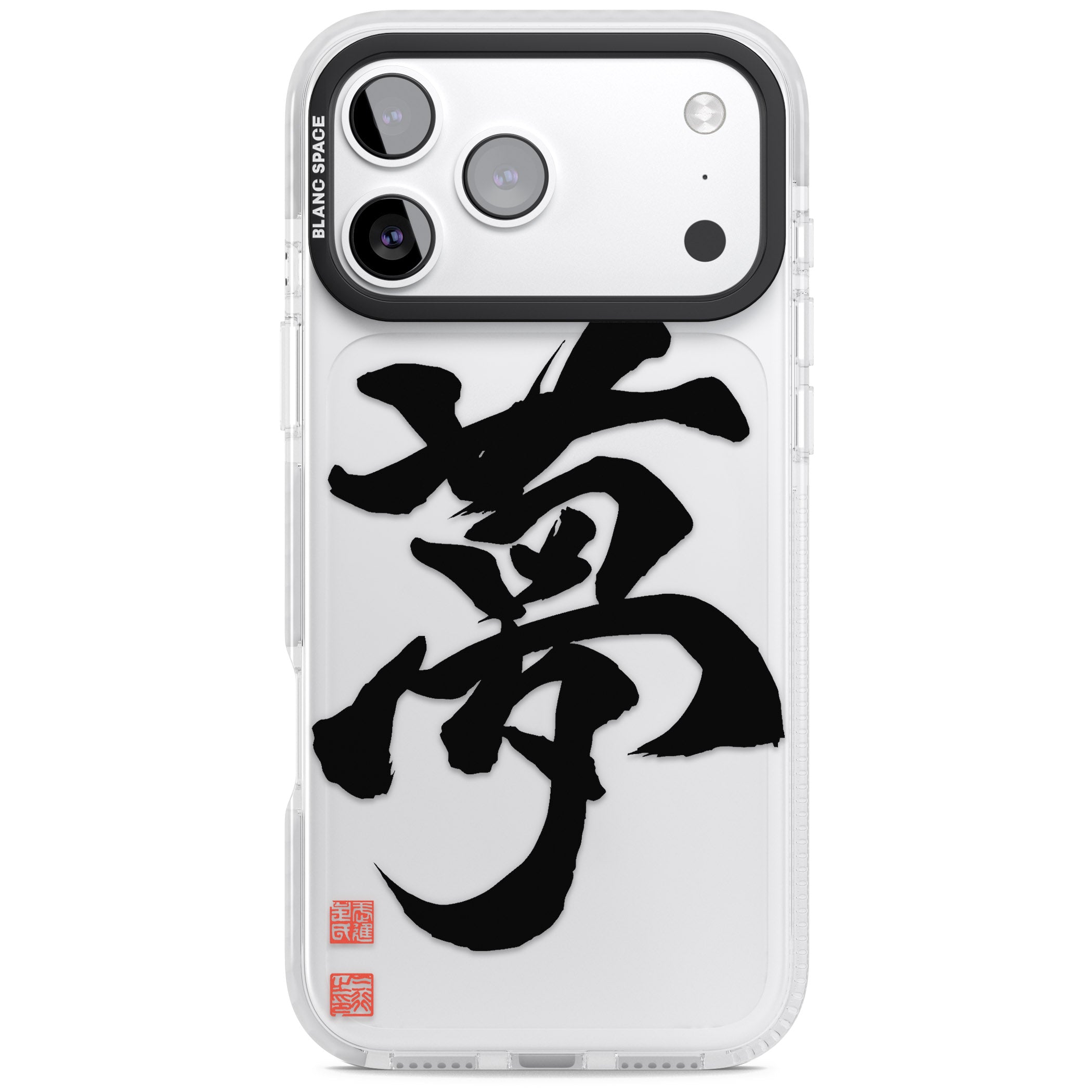 Japanese Kanji Dream iPhone 17 Pro Max Impact Clear Phone Case
