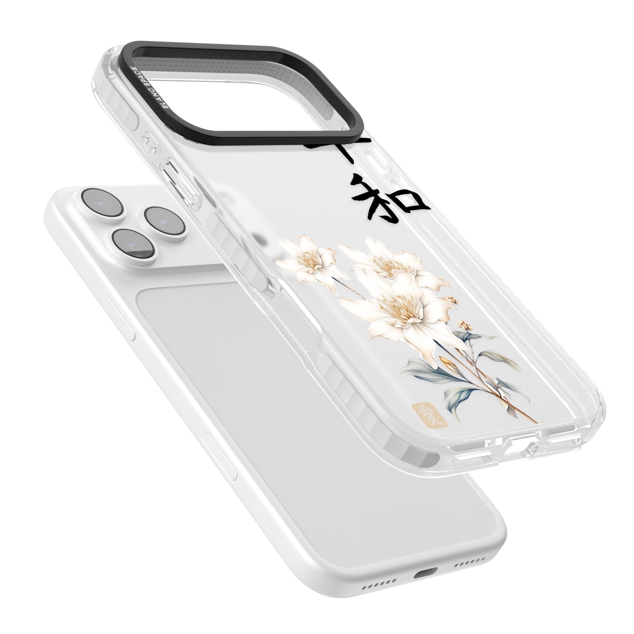 Peace And Flowers iPhone 17 Pro Max Impact Clear Phone Case Colours