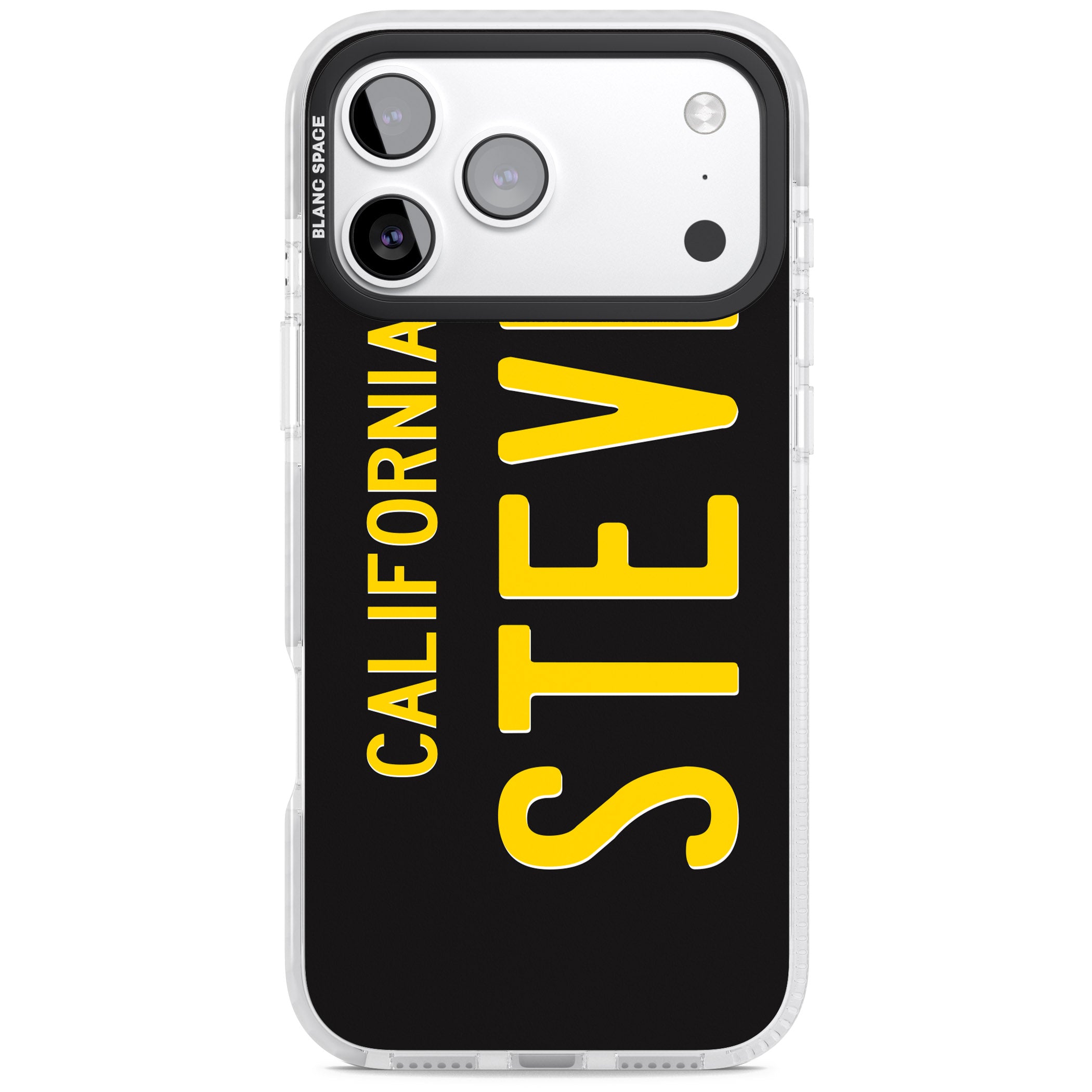 Personalised Vintage California License Plate iPhone 17 Pro Max Impact Clear Phone Case