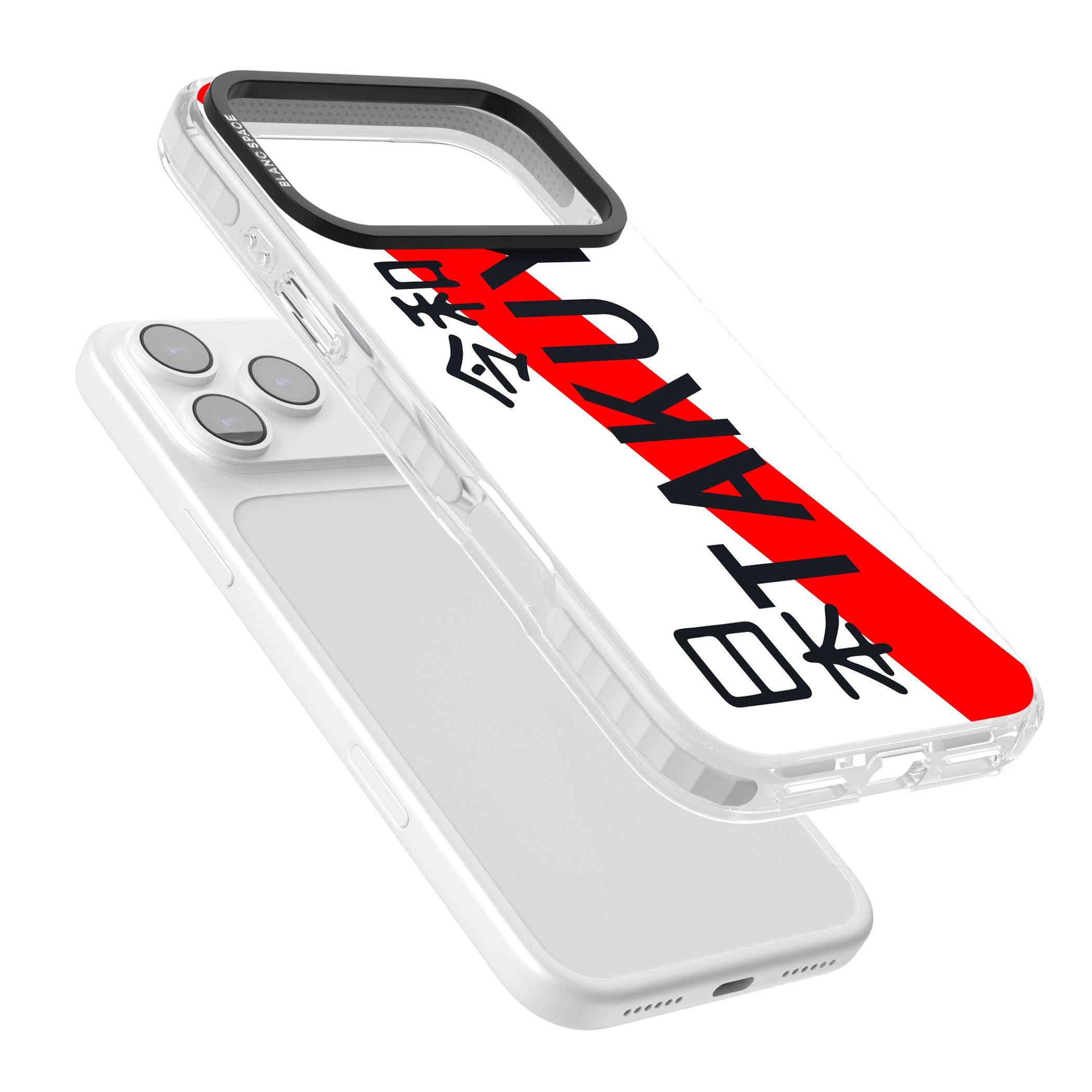 Personalised Japanese License Plate iPhone 17 Pro Max Impact Clear Phone Case Colours