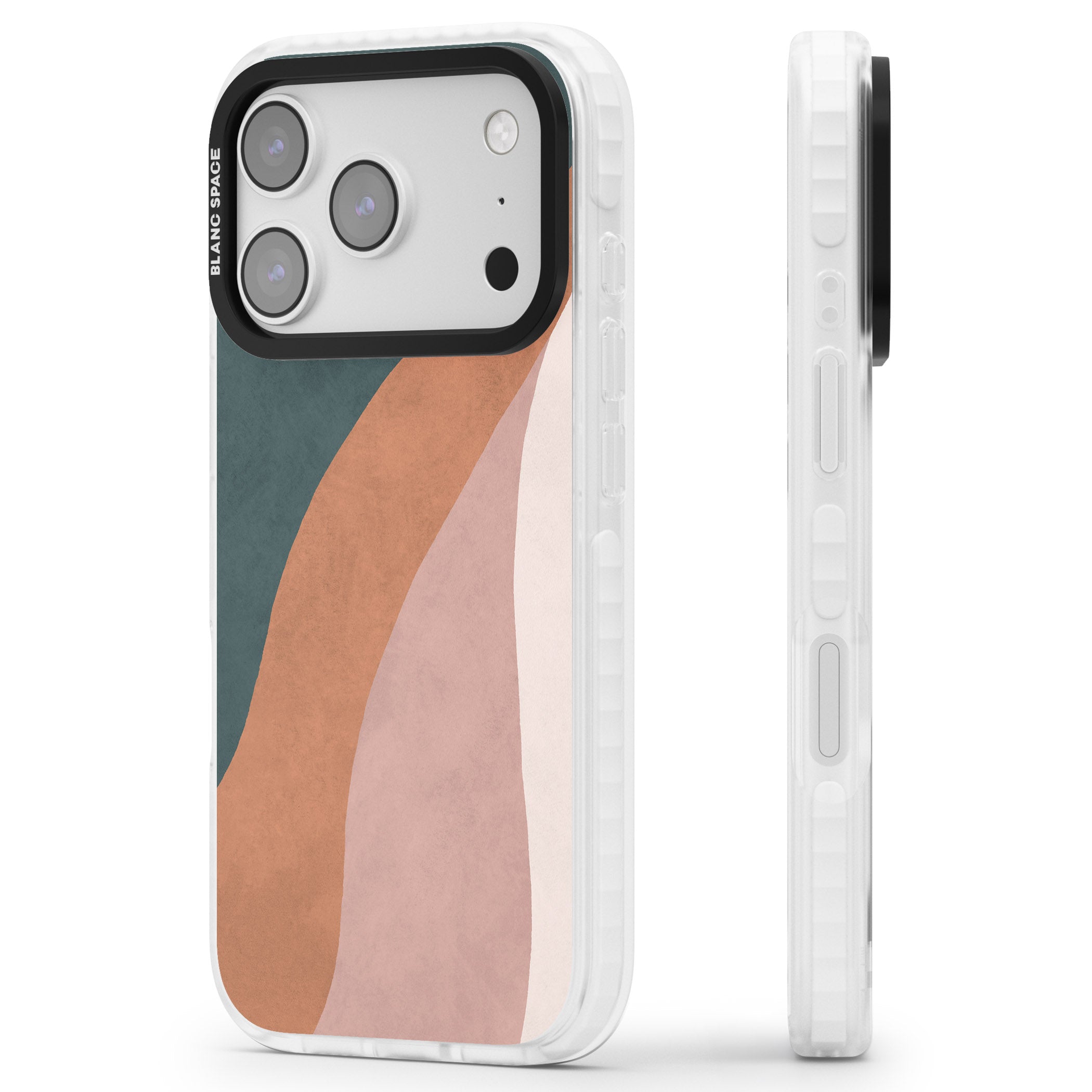 Earthwave Abstract iPhone 17 Pro Max Impact Pro Clear Phone Case Side Profile