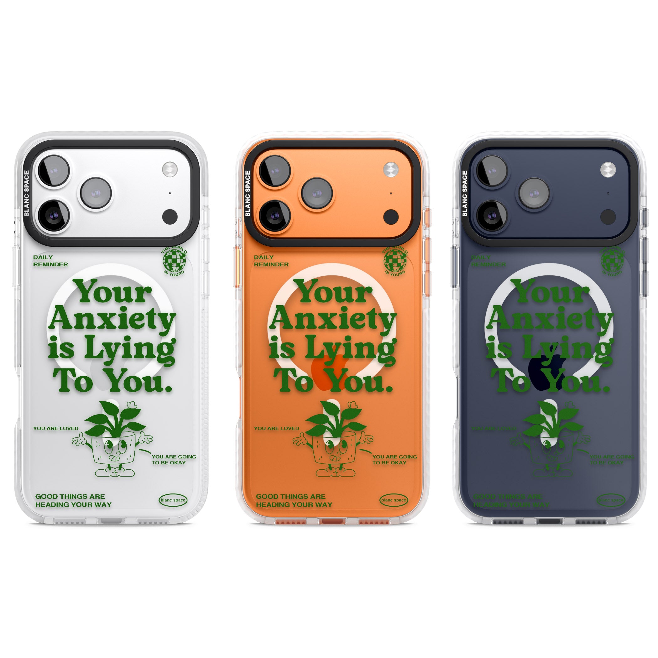 Your Anxiety Is Lying To You iPhone 17 Pro Impact Pro Clear Phone Case APT Impact Protection