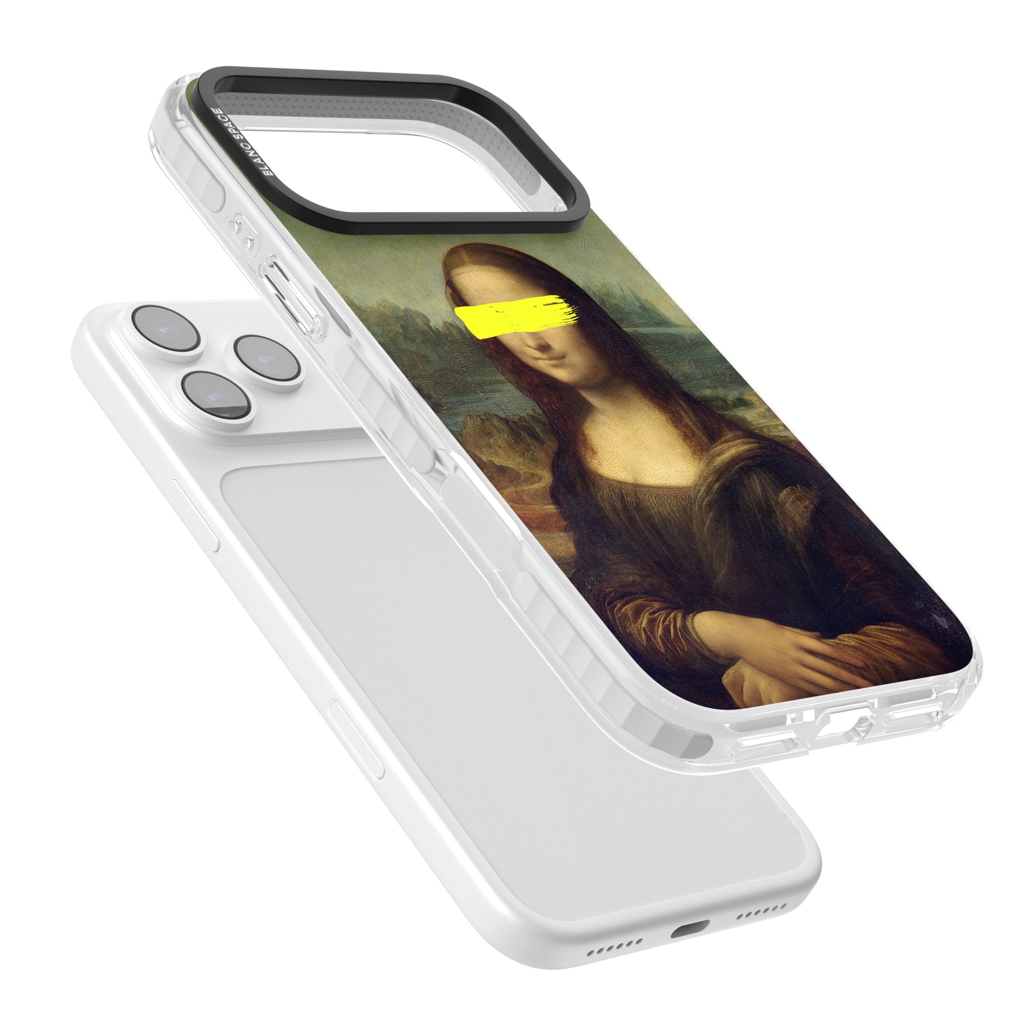 Vandaled Mona Lisa iPhone 17 Pro Max Impact Pro Clear Phone Case Colours