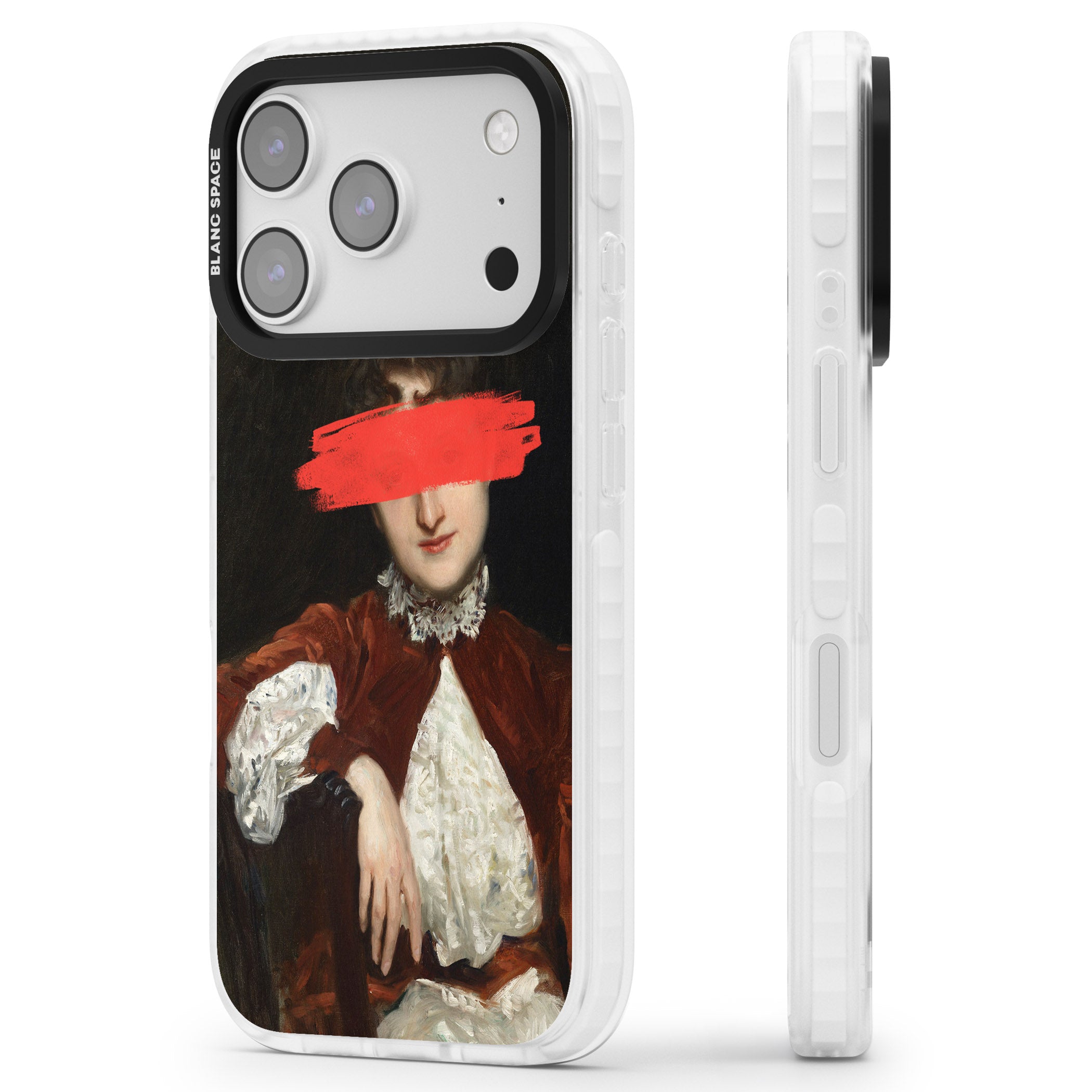 Paint Stroke iPhone 17 Pro Max Impact Pro Clear Phone Case Side Profile