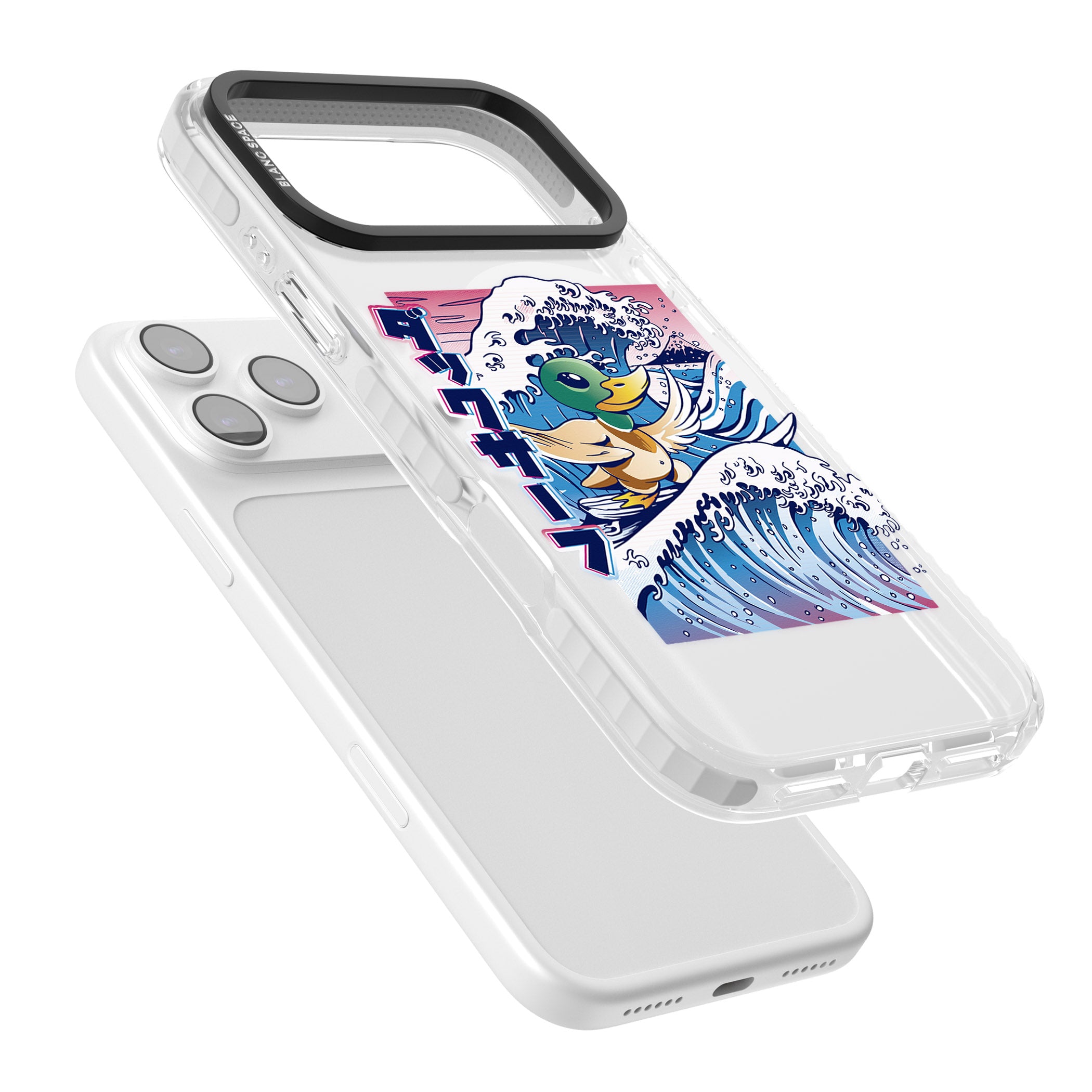 Duck Surf iPhone 17 Pro Max Impact Pro Clear Phone Case Colours