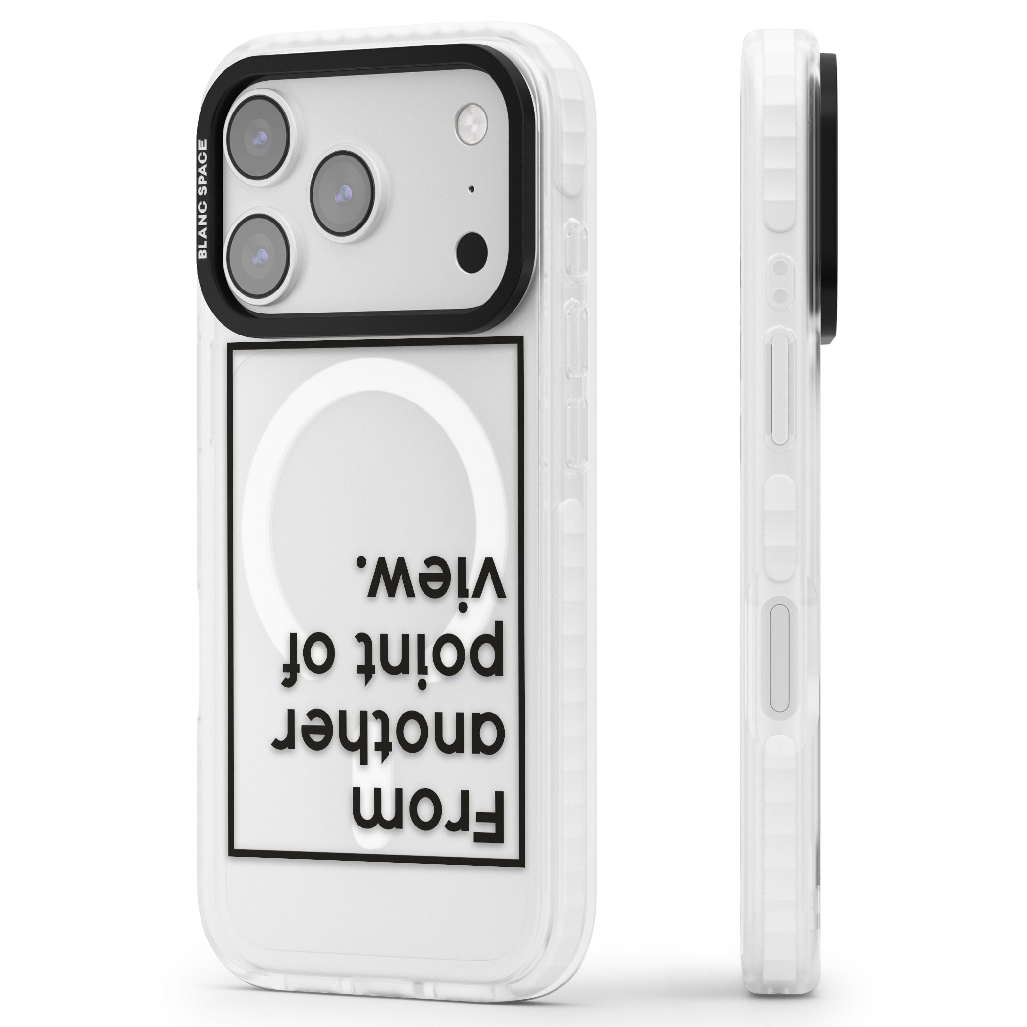 Another Point Of View iPhone 17 Pro Max Impact Pro Clear Phone Case Side Profile