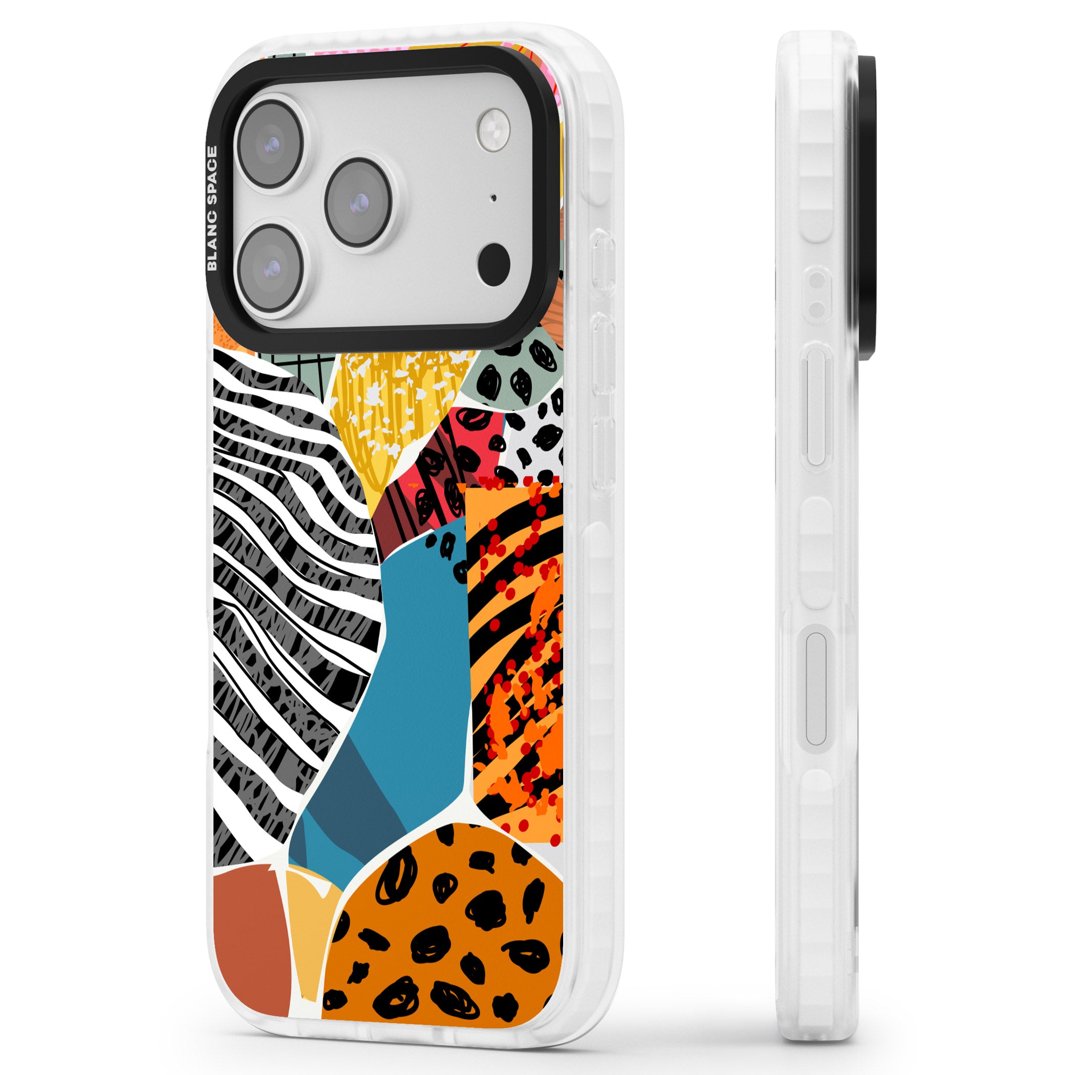 Print Passion iPhone 17 Pro Max Impact Pro Clear Phone Case Side Profile