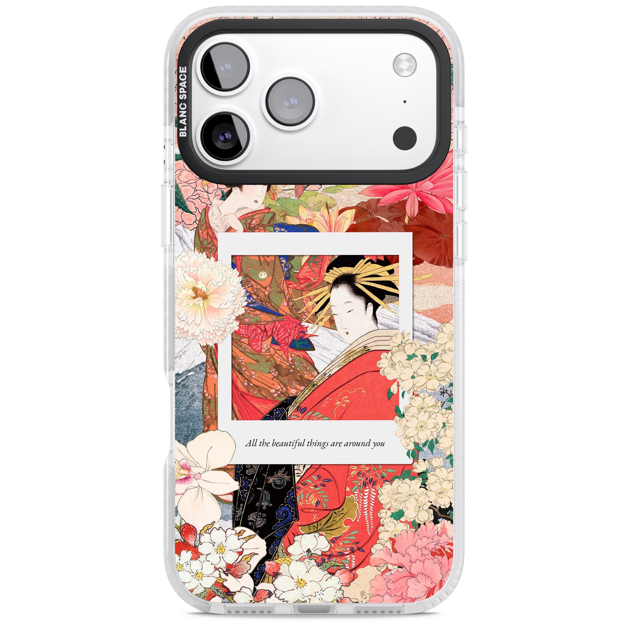 Woodblock Geisha iPhone 17 Pro Max Impact Pro Clear Phone Case