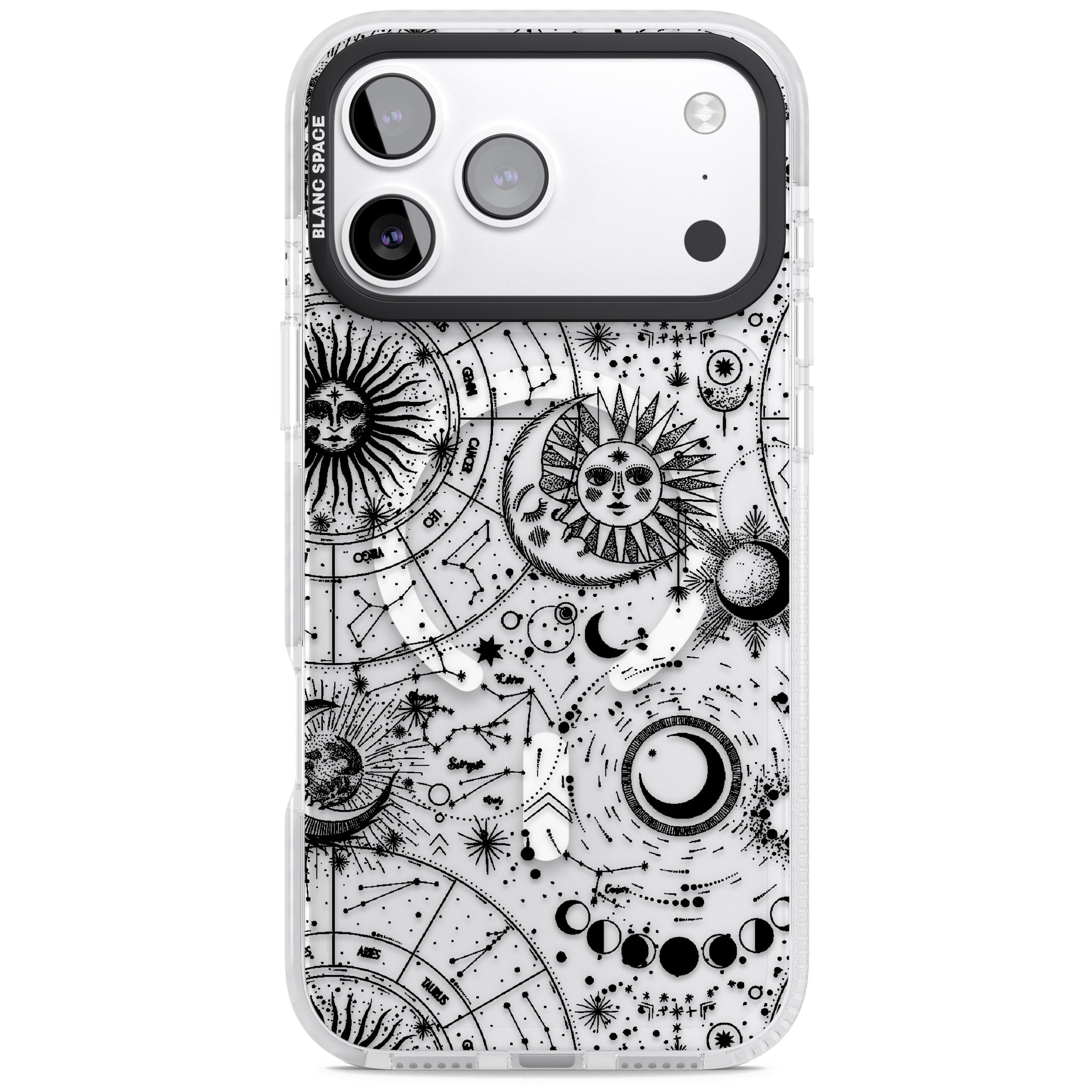 Celestial Zodiac iPhone 17 Pro Max Impact Pro Clear Phone Case