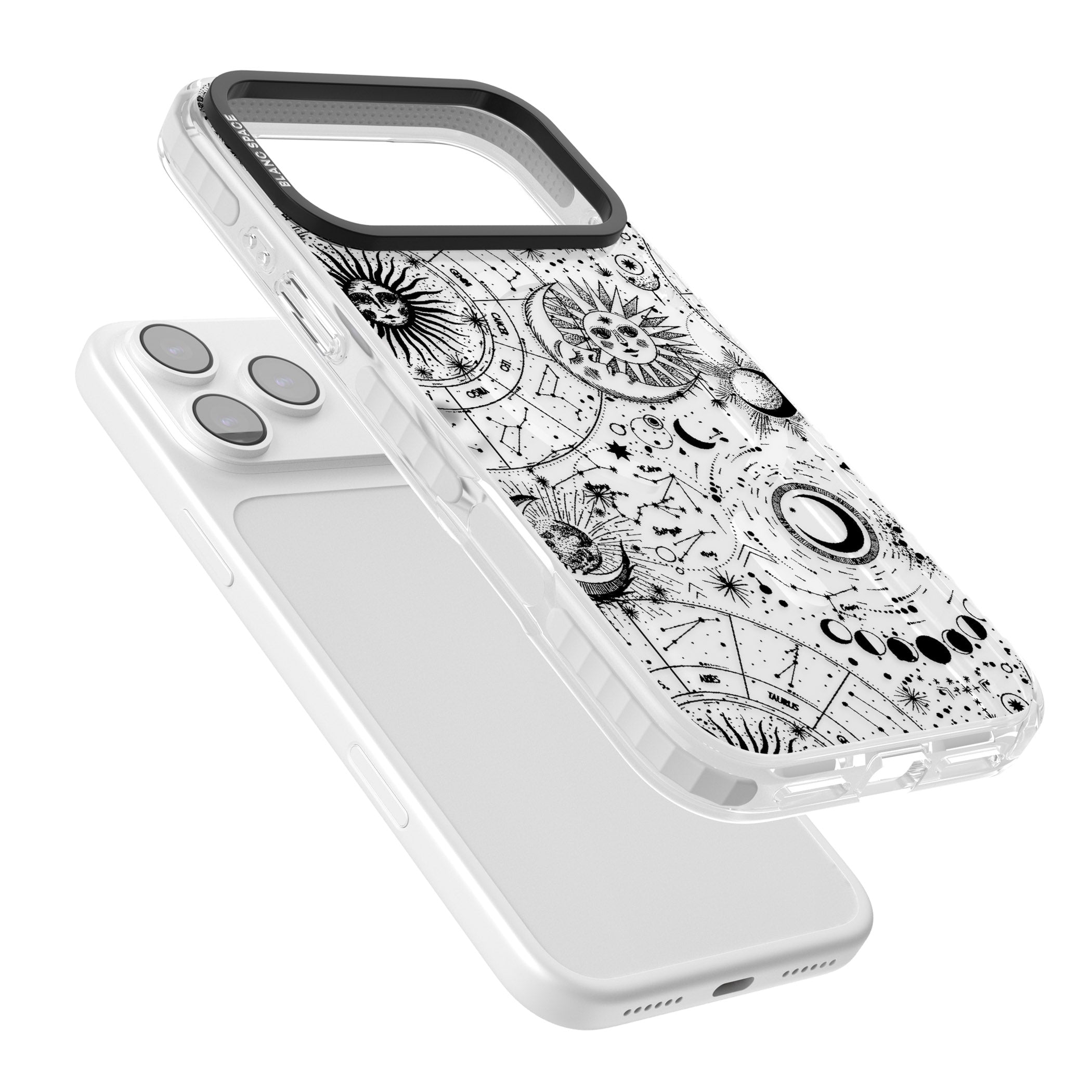 Celestial Zodiac iPhone 17 Pro Max Impact Pro Clear Phone Case Colours