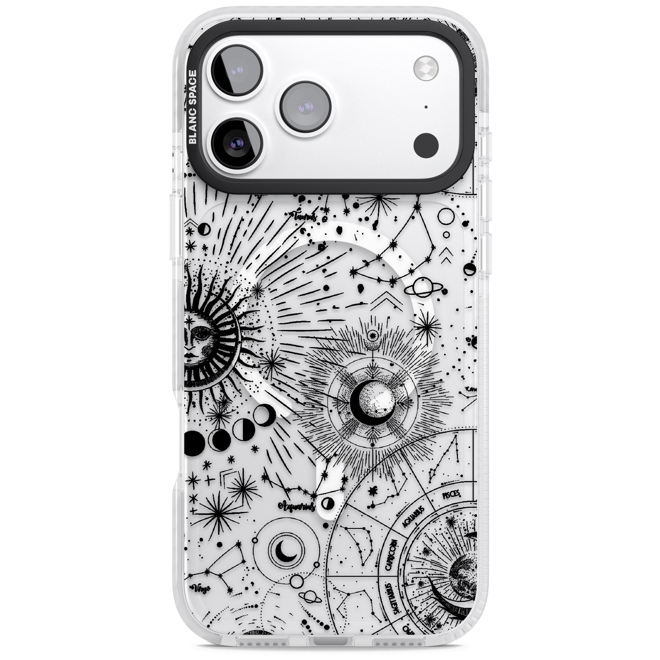 Celestial Chart iPhone 17 Pro Max Impact Pro Clear Phone Case