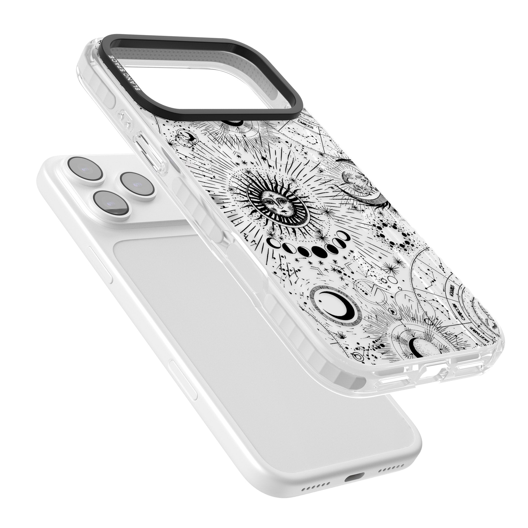 Suns & Zodiac Solar Chart iPhone 17 Pro Max Impact Pro Clear Phone Case Colours