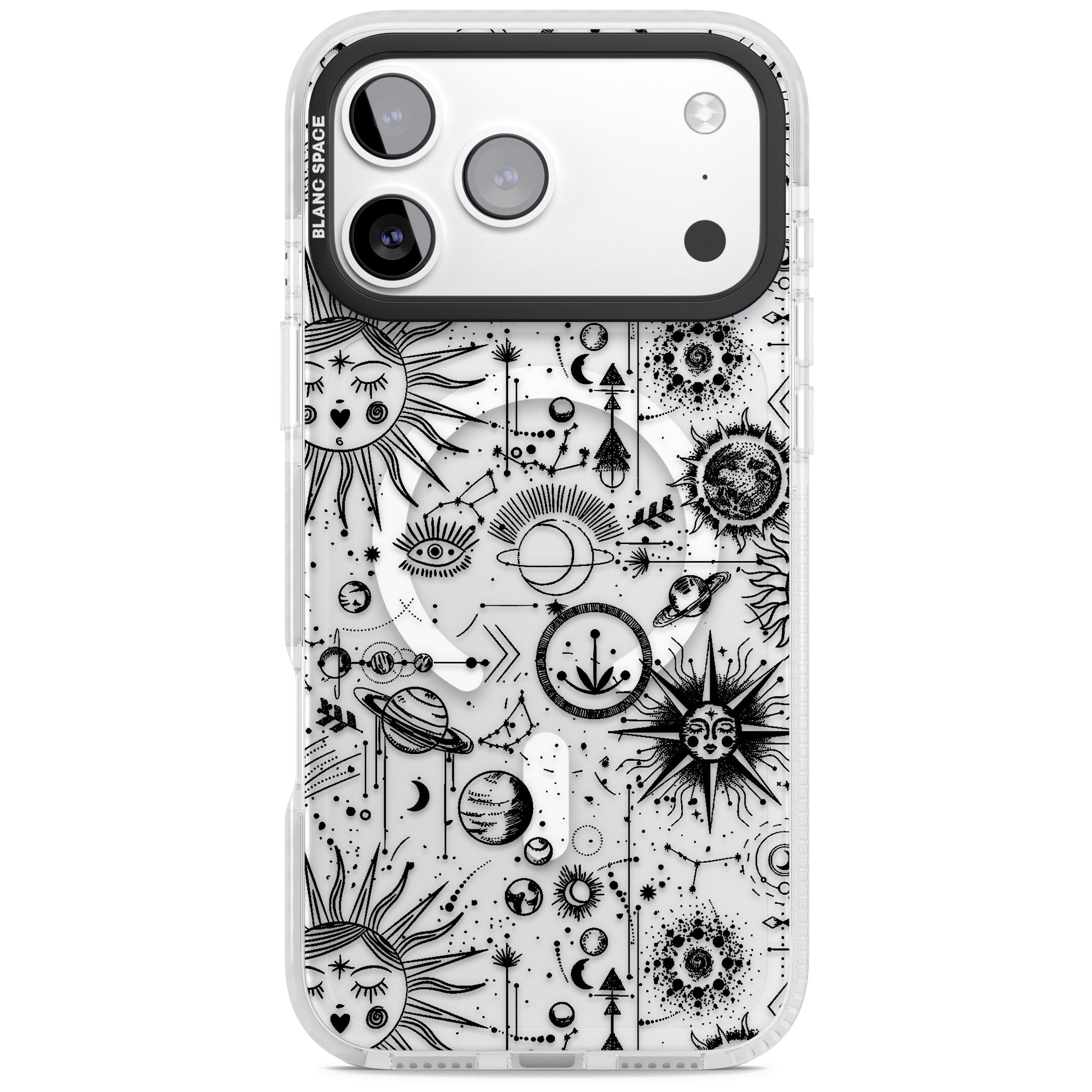 Cosmic Zodiac iPhone 17 Pro Max Impact Pro Clear Phone Case