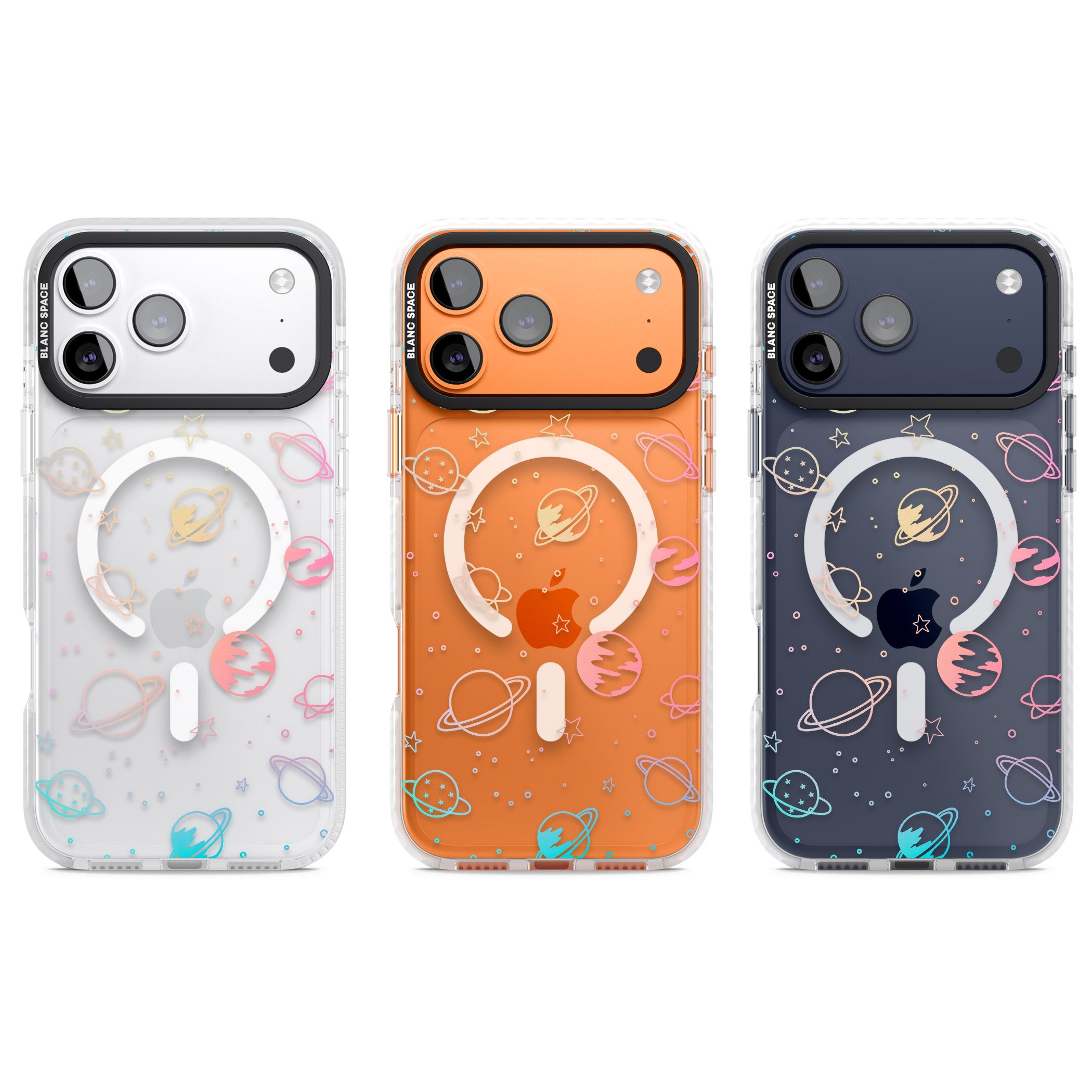 Pastel Space Universe iPhone 17 Pro Impact Pro Clear Phone Case APT Impact Protection