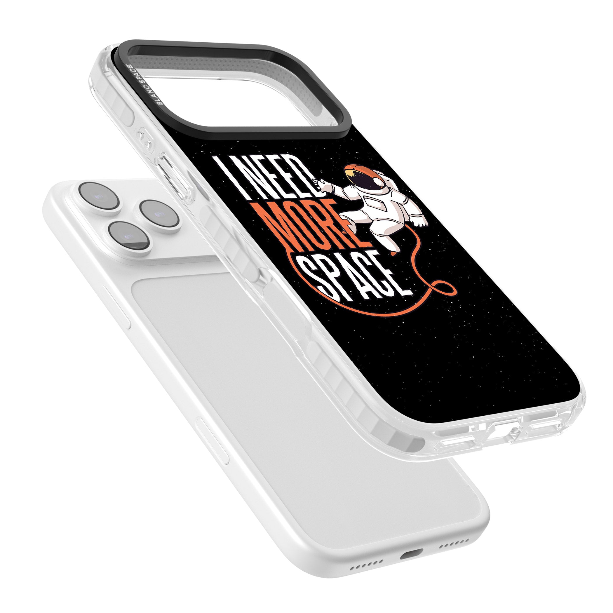I Need More Space iPhone 17 Pro Max Impact Pro Clear Phone Case Colours