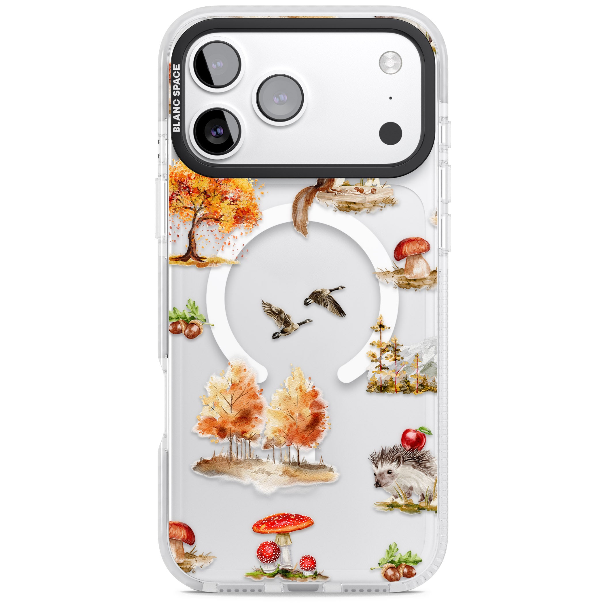 Fall Forest Friends iPhone 17 Pro Max Impact Pro Clear Phone Case