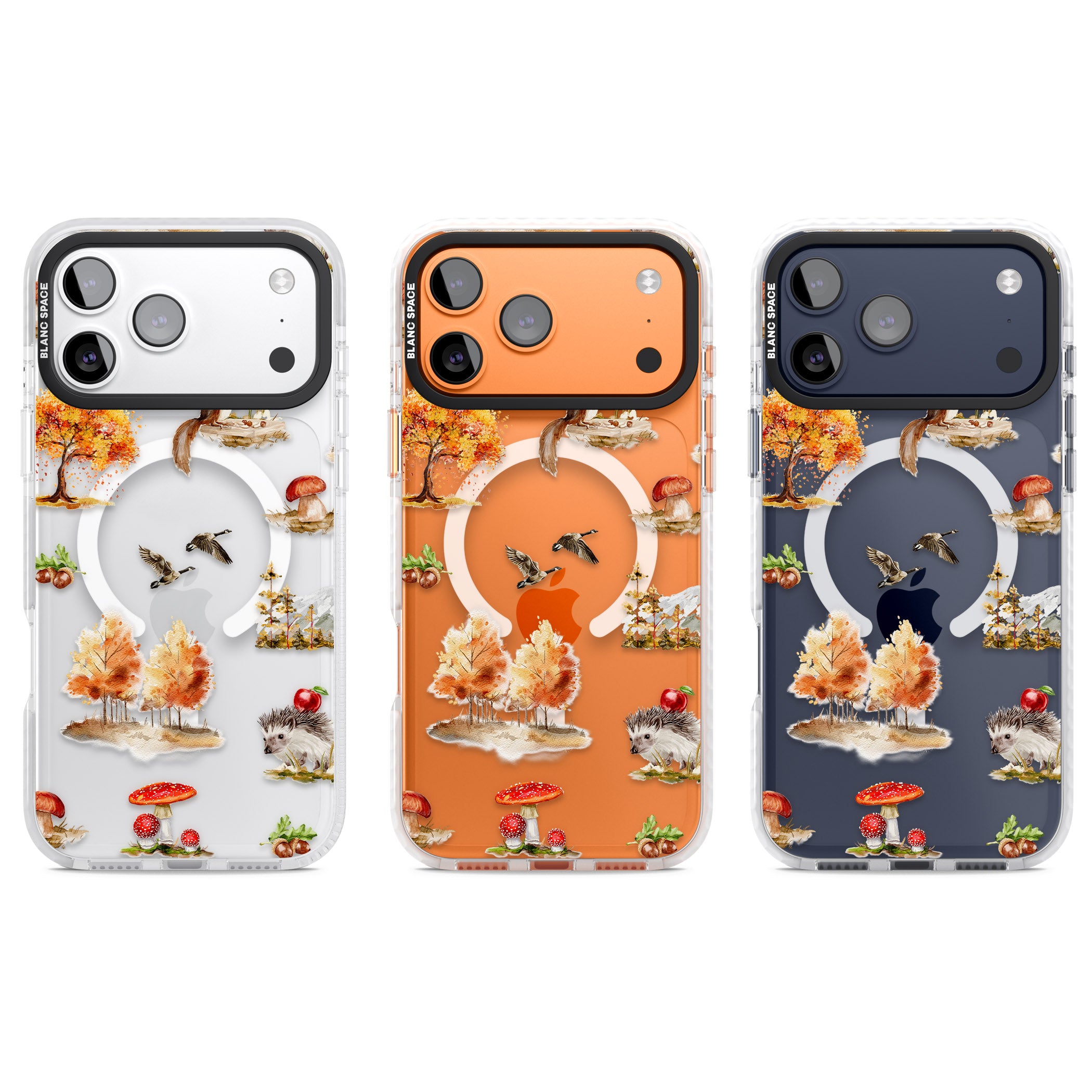 Fall Forest Friends iPhone 17 Pro Impact Pro Clear Phone Case APT Impact Protection