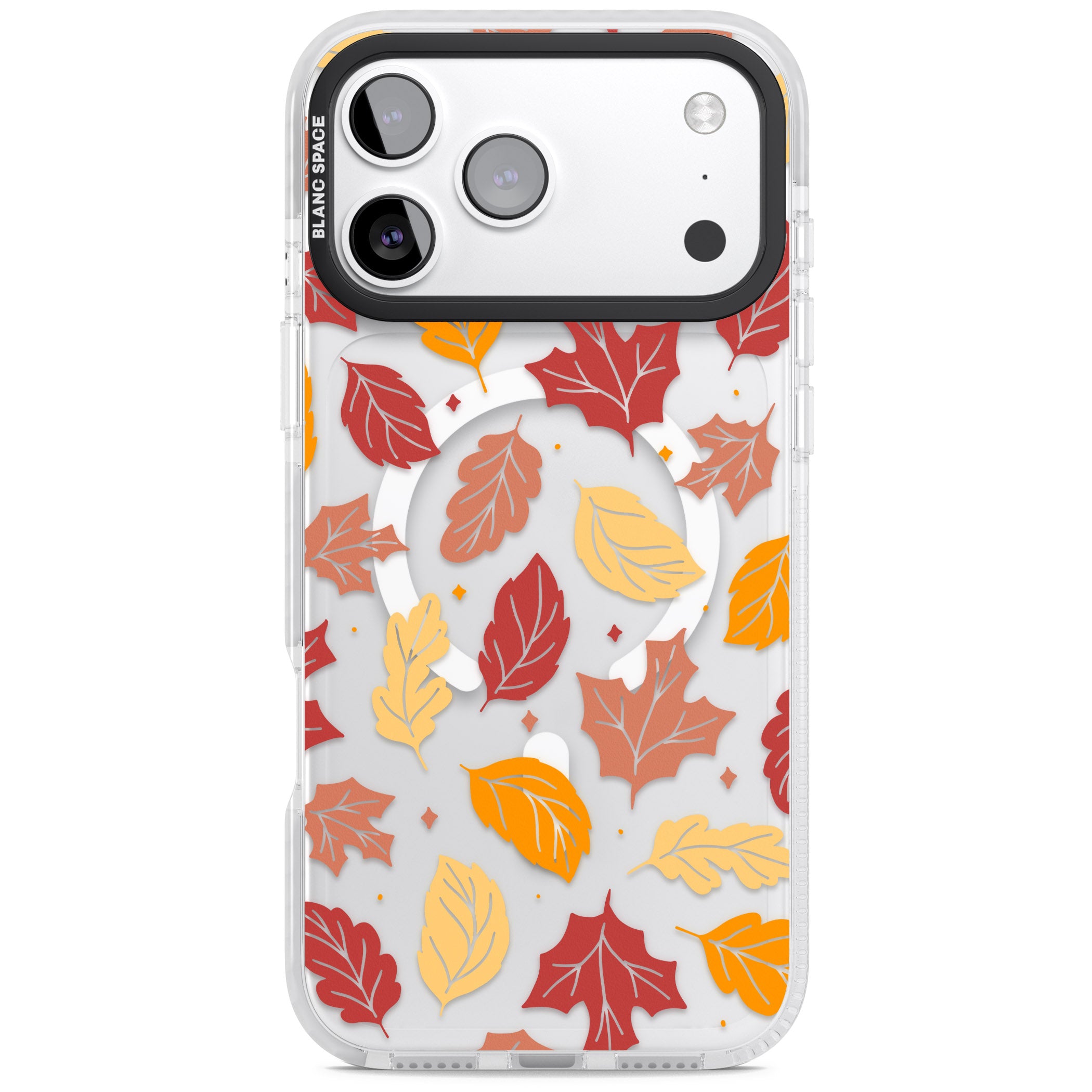 Autumn Leaves iPhone 17 Pro Max Impact Pro Clear Phone Case